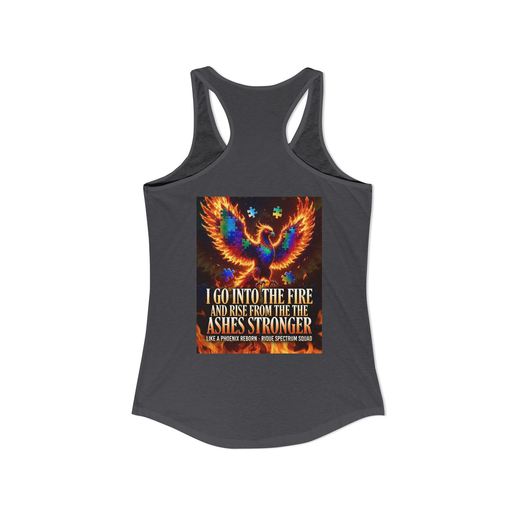 Spectrum Squad Women's Racerback Tank — Autism Pride Slim Fit Edition