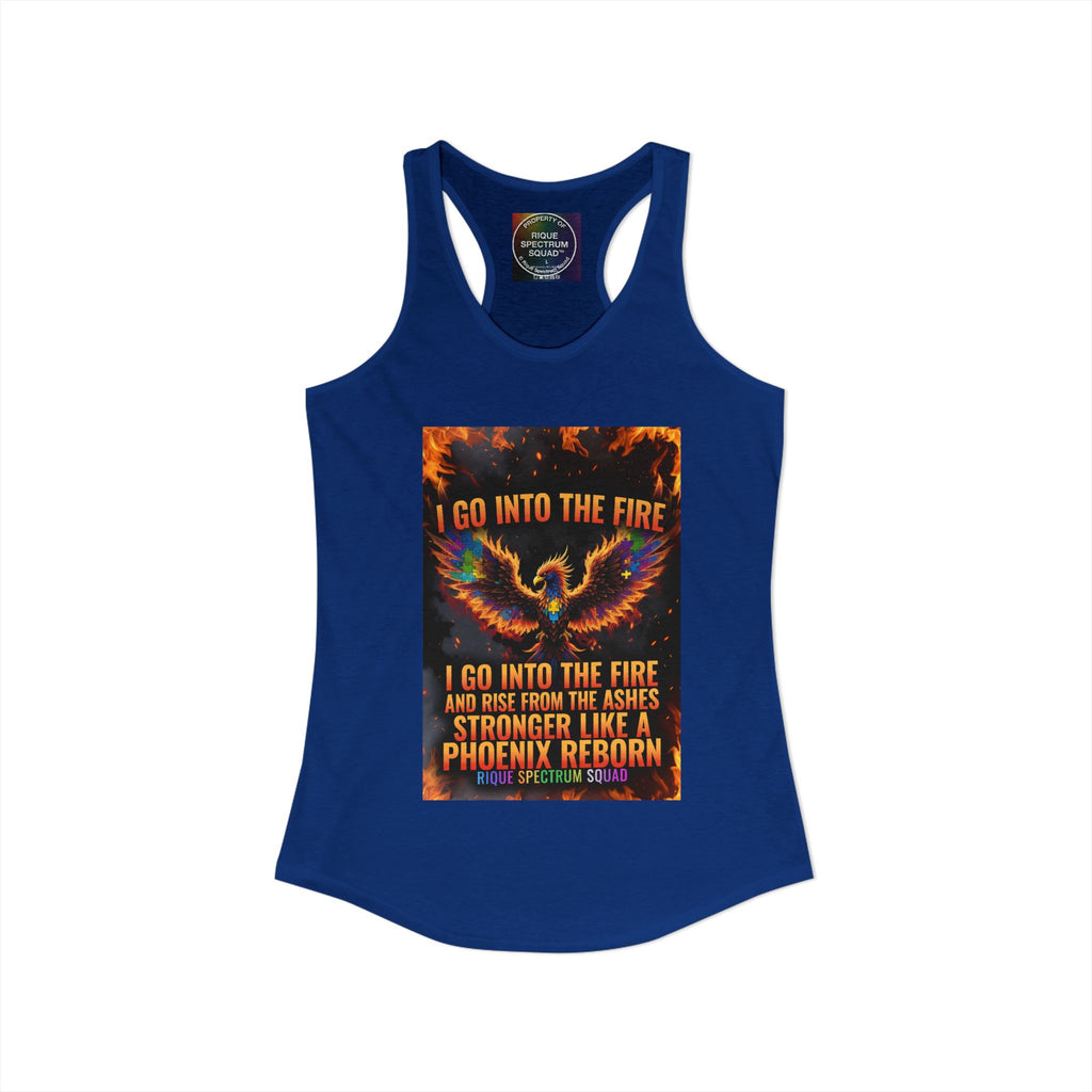 Spectrum Squad Women's Racerback Tank — Autism Pride Slim Fit Edition