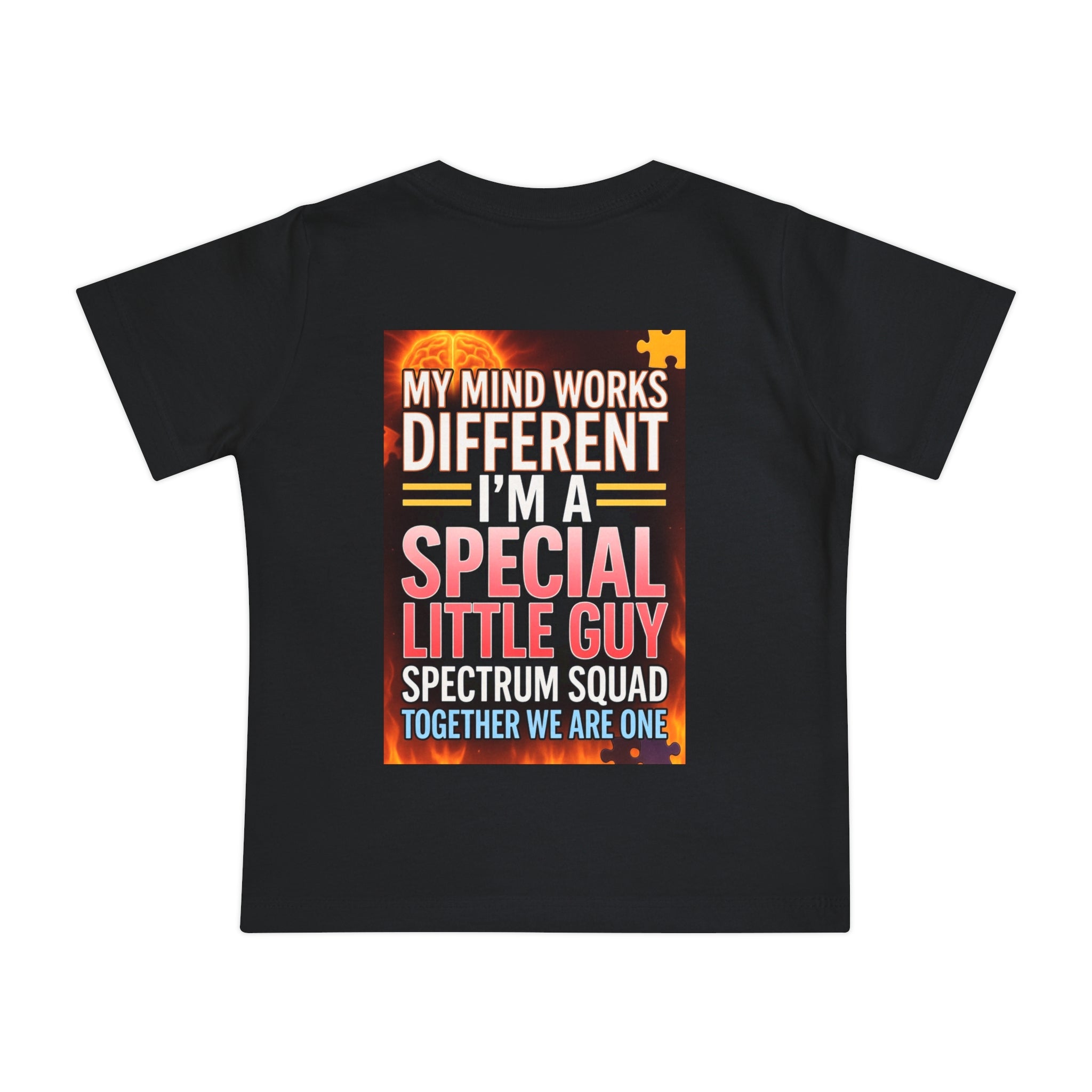 Autism Pride Baby Tee - "My Mind Works Different" Spectrum Squad Short Sleeve