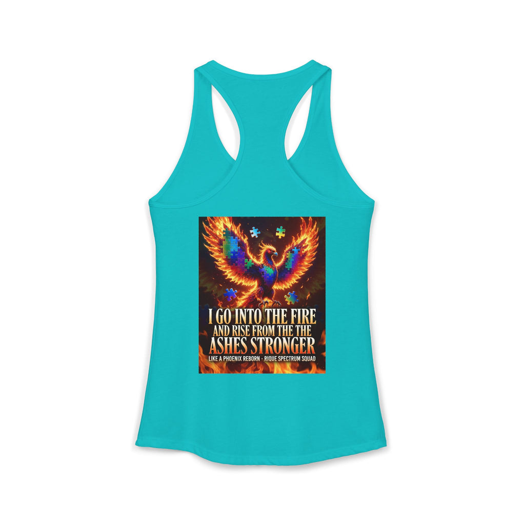 Spectrum Squad Women's Racerback Tank — Autism Pride Slim Fit Edition