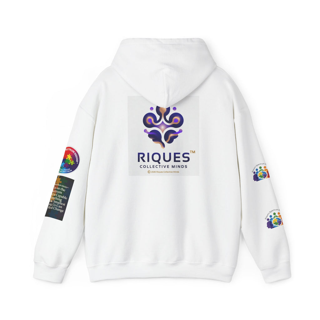 Spectrum Squad Hoodie — Riques Collective Minds Rainbow Logo Sweatshirt