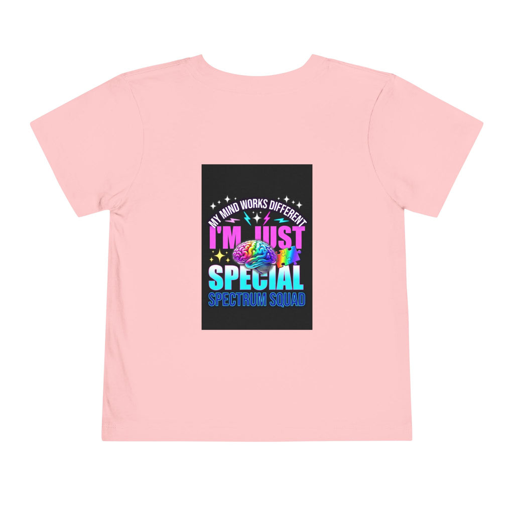 Toddler Tee — "My Mind Works Different I'm Just Special" Autism Pride Shirt