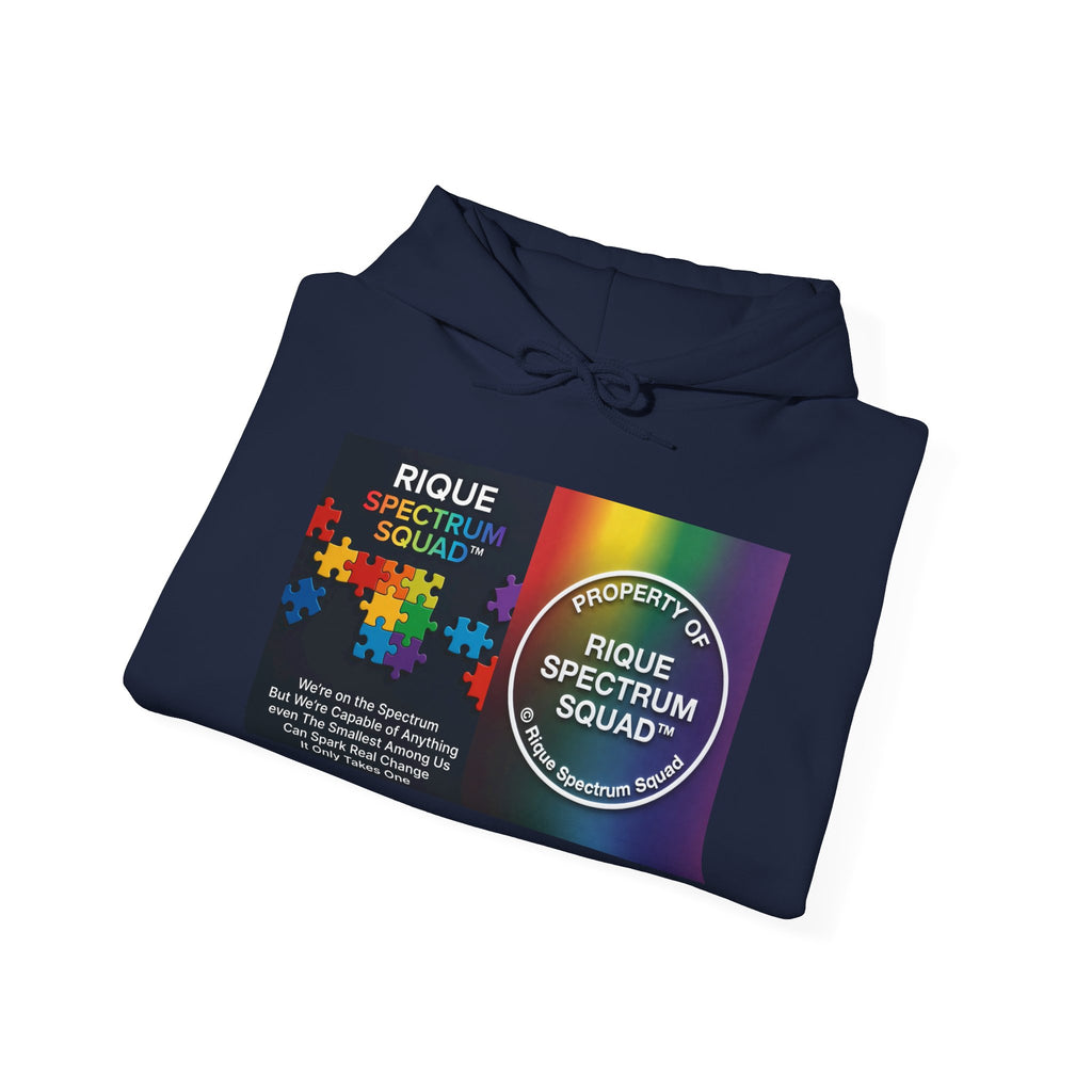Spectrum Squad Hoodie — Riques Collective Minds Rainbow Logo Sweatshirt