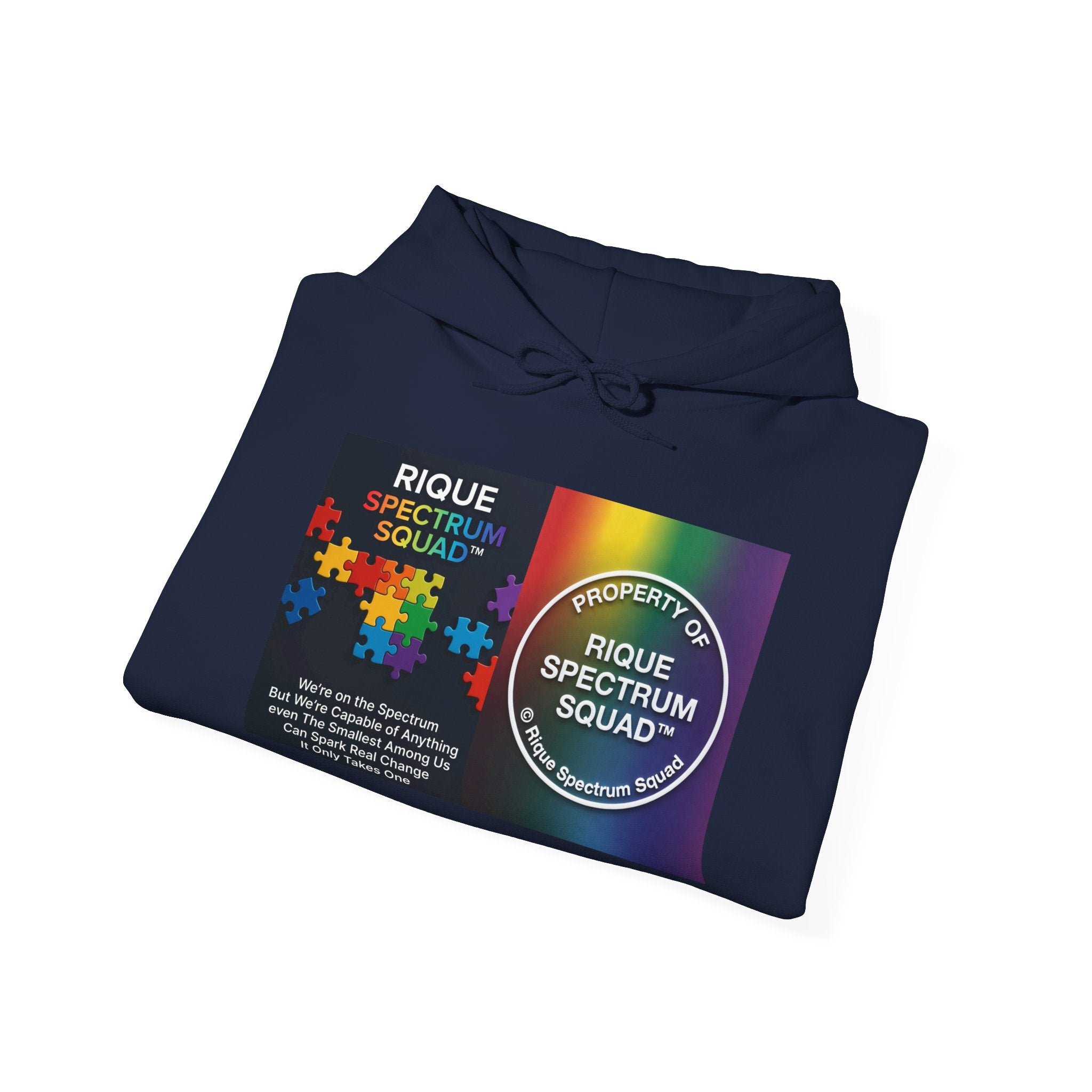 Spectrum Squad Hoodie — Riques Collective Minds Rainbow Logo Sweatshirt