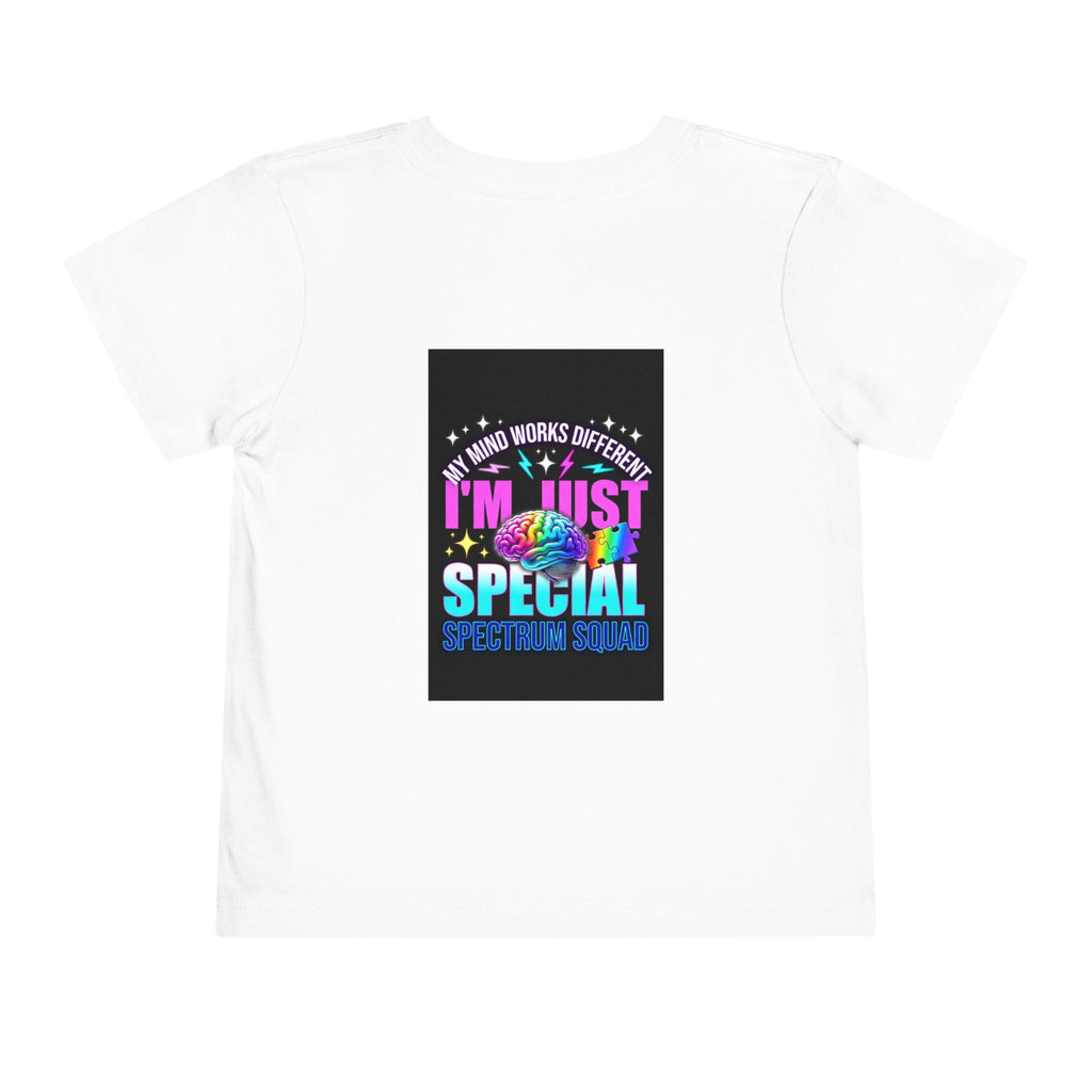 Toddler Tee — "My Mind Works Different I'm Just Special" Autism Pride Shirt