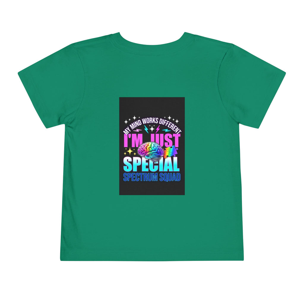 Toddler Tee — "My Mind Works Different I'm Just Special" Autism Pride Shirt
