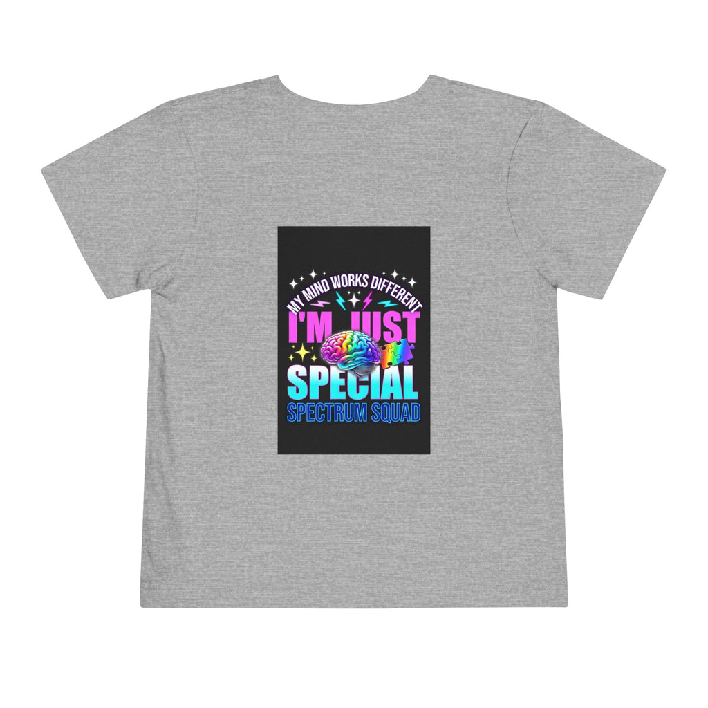 Toddler Tee — "My Mind Works Different I'm Just Special" Autism Pride Shirt