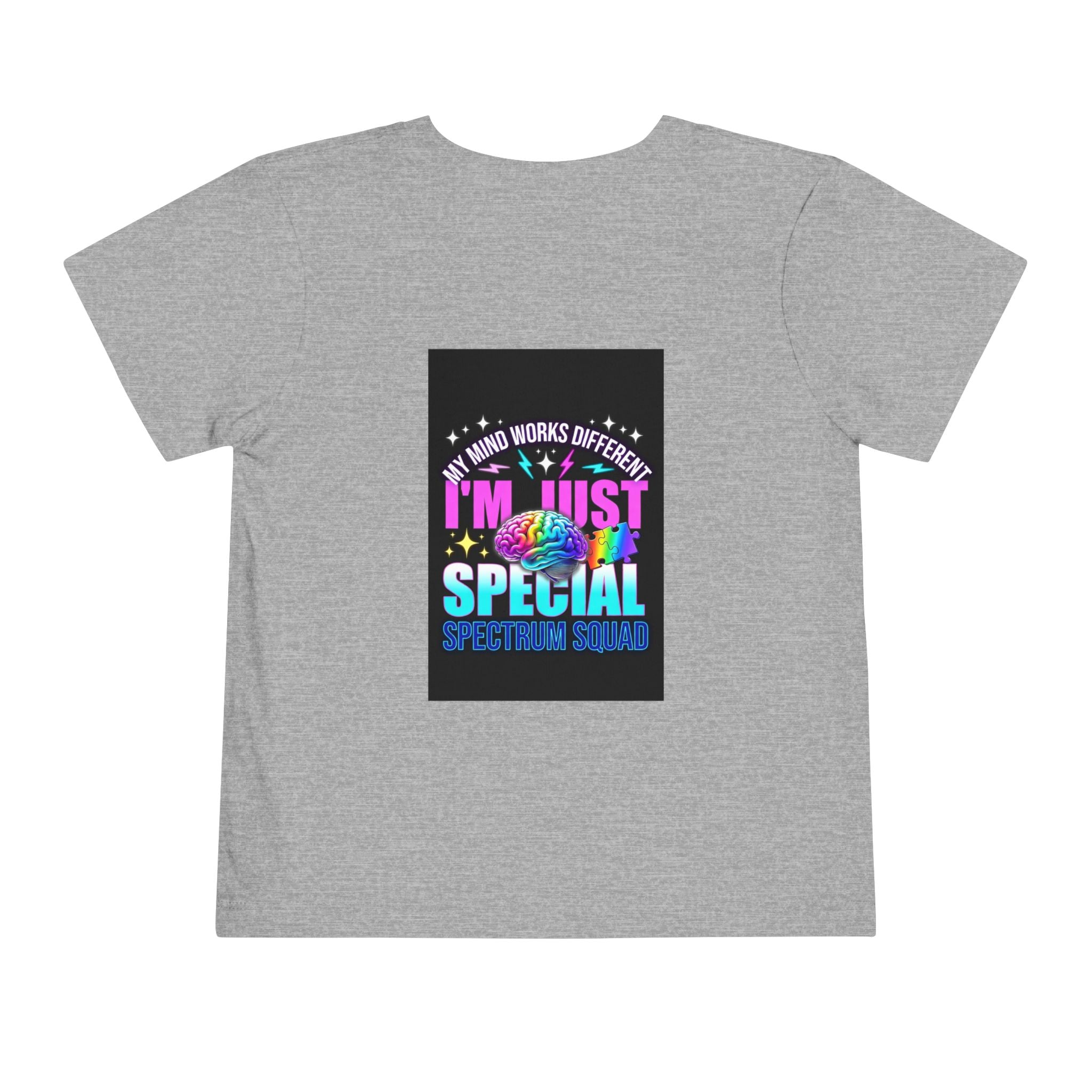 Toddler Tee — "My Mind Works Different I'm Just Special" Autism Pride Shirt