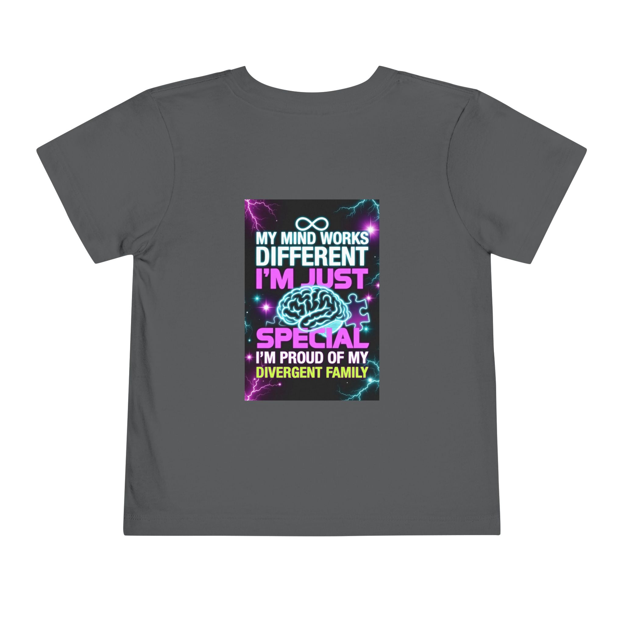 Toddler Tee — "My Mind Works Different, I’m Just Special" Autism Proud Kids Shirt