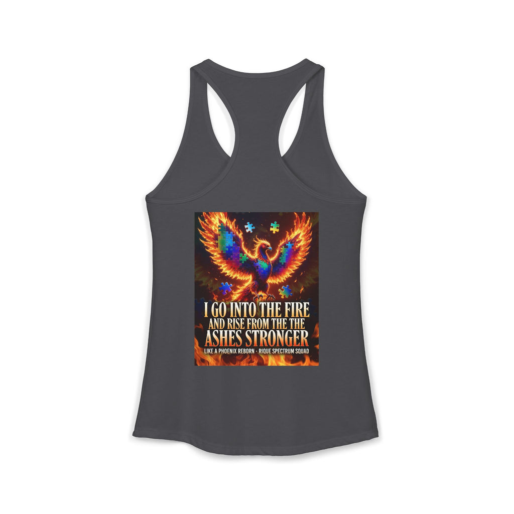 Spectrum Squad Women's Racerback Tank — Autism Pride Slim Fit Edition
