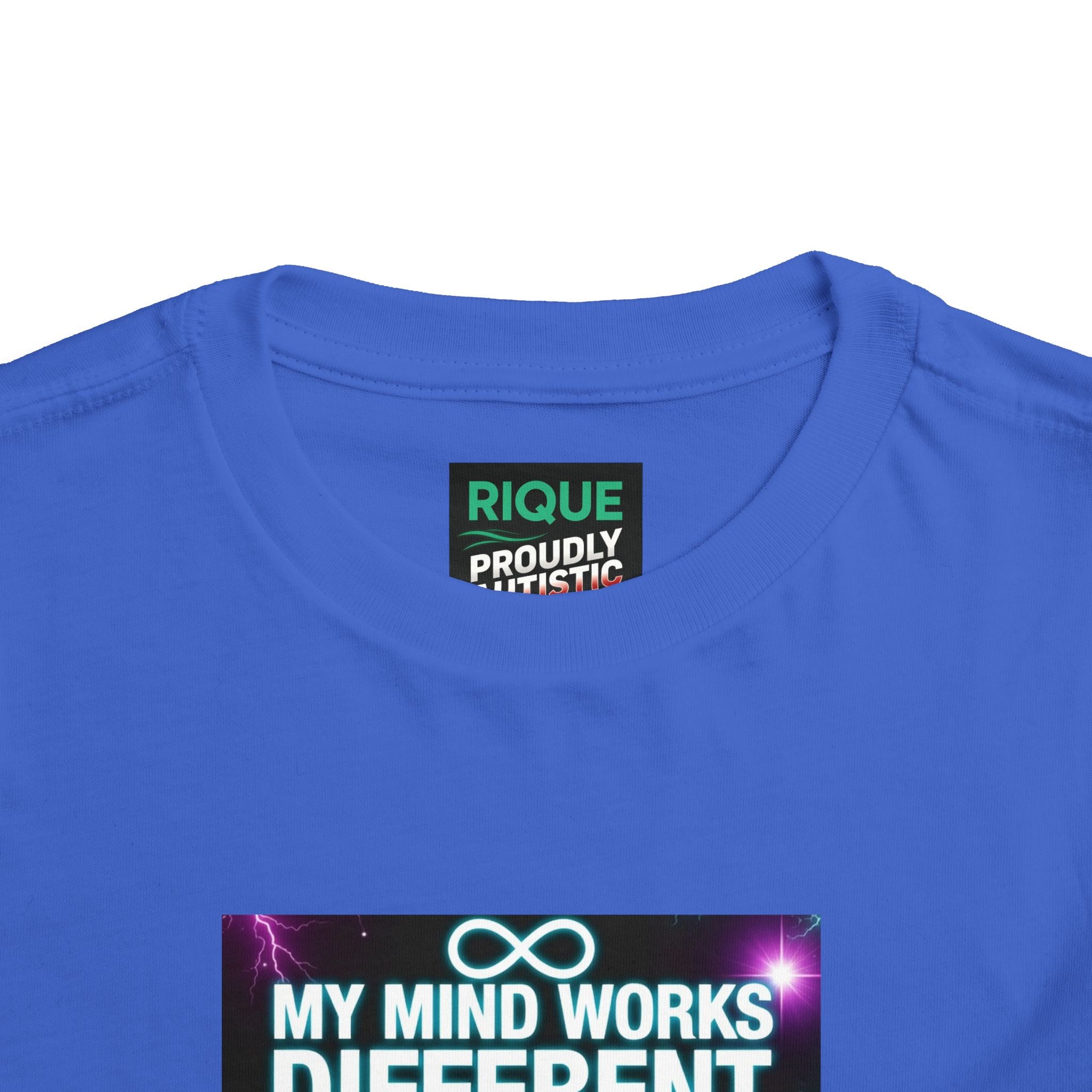 Toddler Tee — "My Mind Works Different I'm Just Special" Autism Pride Shirt