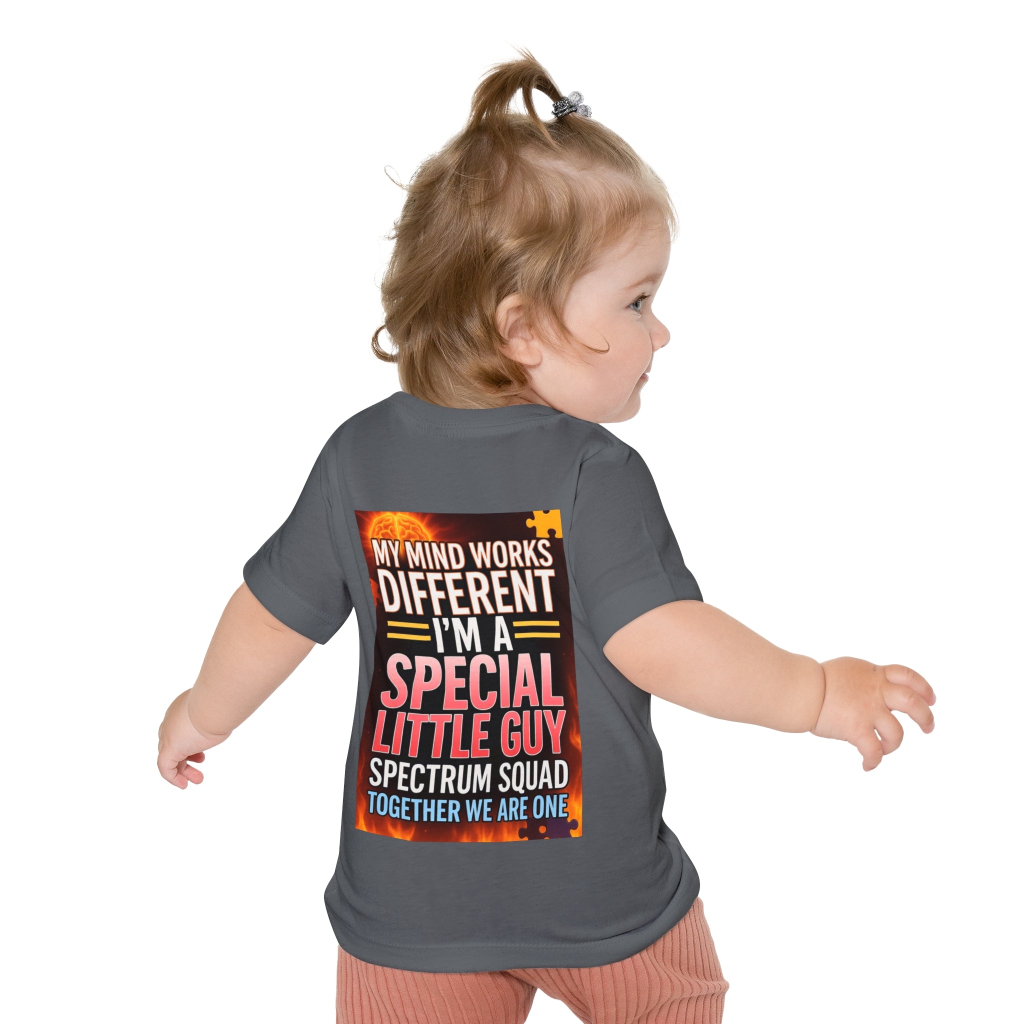 Autism Pride Baby Tee - "My Mind Works Different" Spectrum Squad Short Sleeve