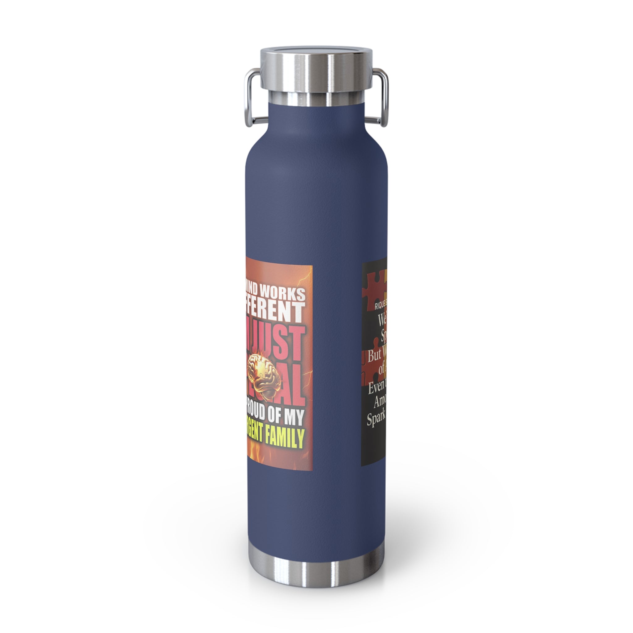 Autism Awareness 22oz Insulated Bottle — Rainbow Multi-Color Collection
