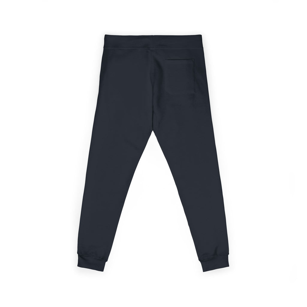 Embroidered Colorblock QR Joggers — Casual Fleece Sweatpants