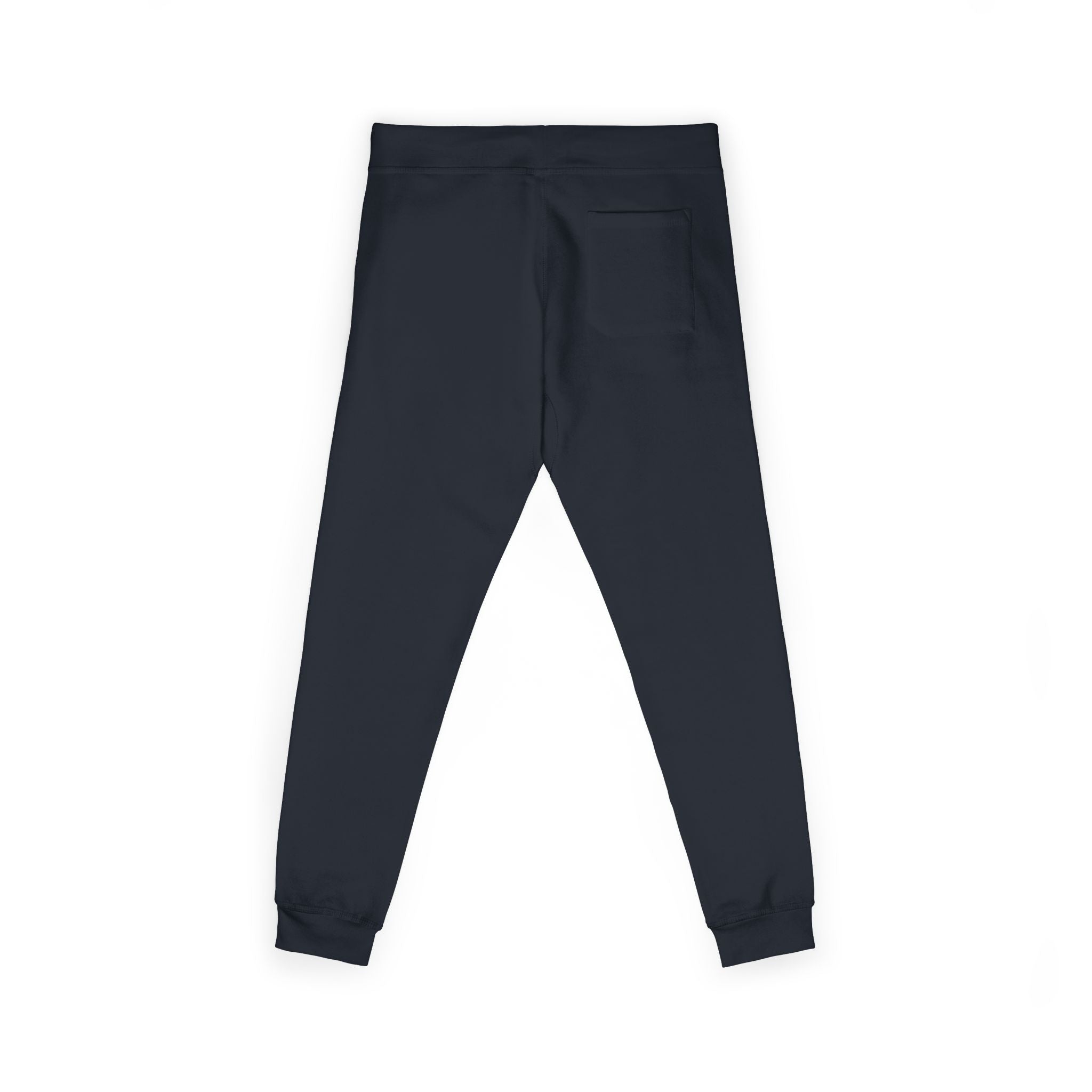 Embroidered Colorblock QR Joggers — Casual Fleece Sweatpants