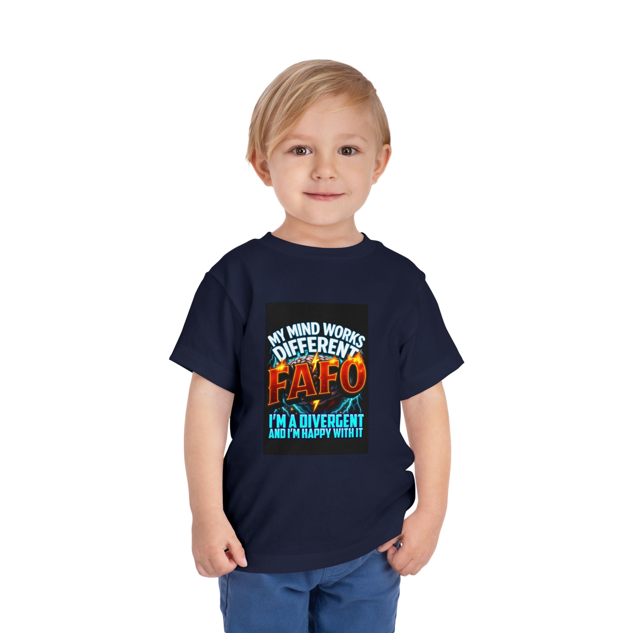 Toddler Tee — "My Mind Works Different" Autism Spectrum Pride Kids Shirt