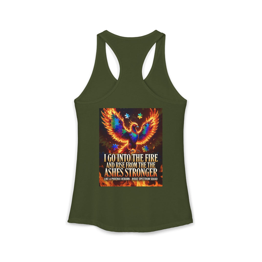 Spectrum Squad Women's Racerback Tank — Autism Pride Slim Fit Edition
