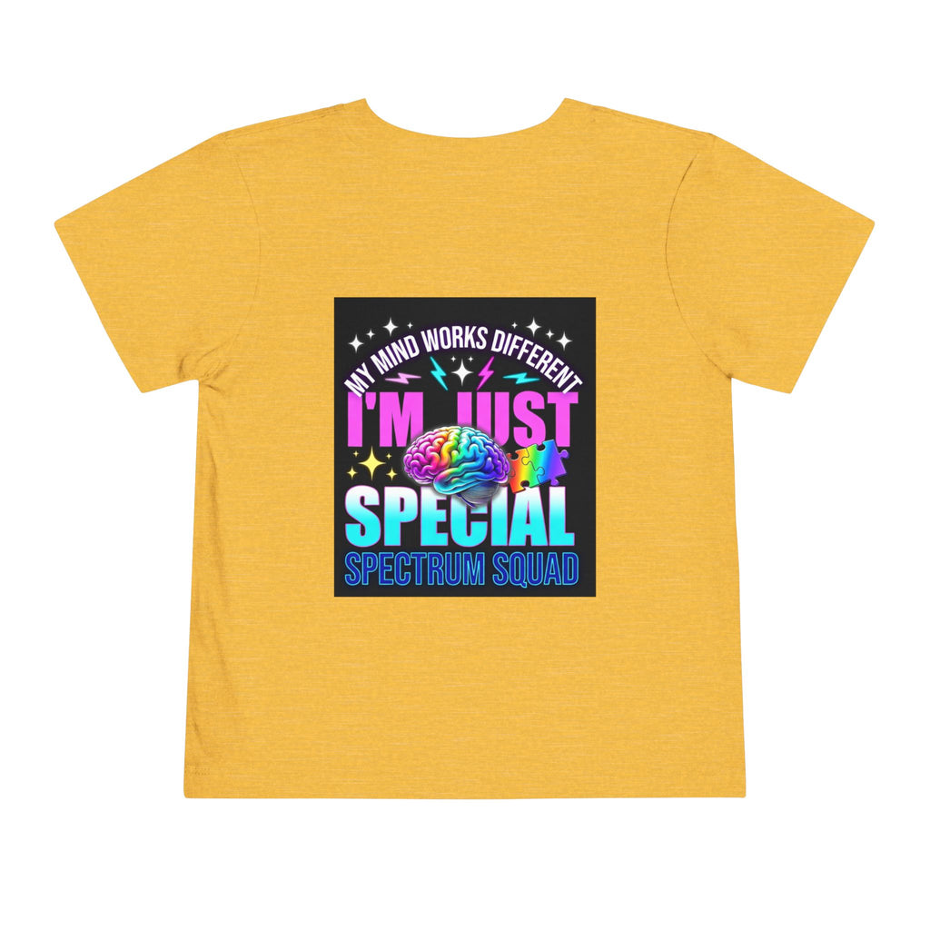 Toddler Tee — "My Mind Works Different" Autism Spectrum Pride Kids Shirt