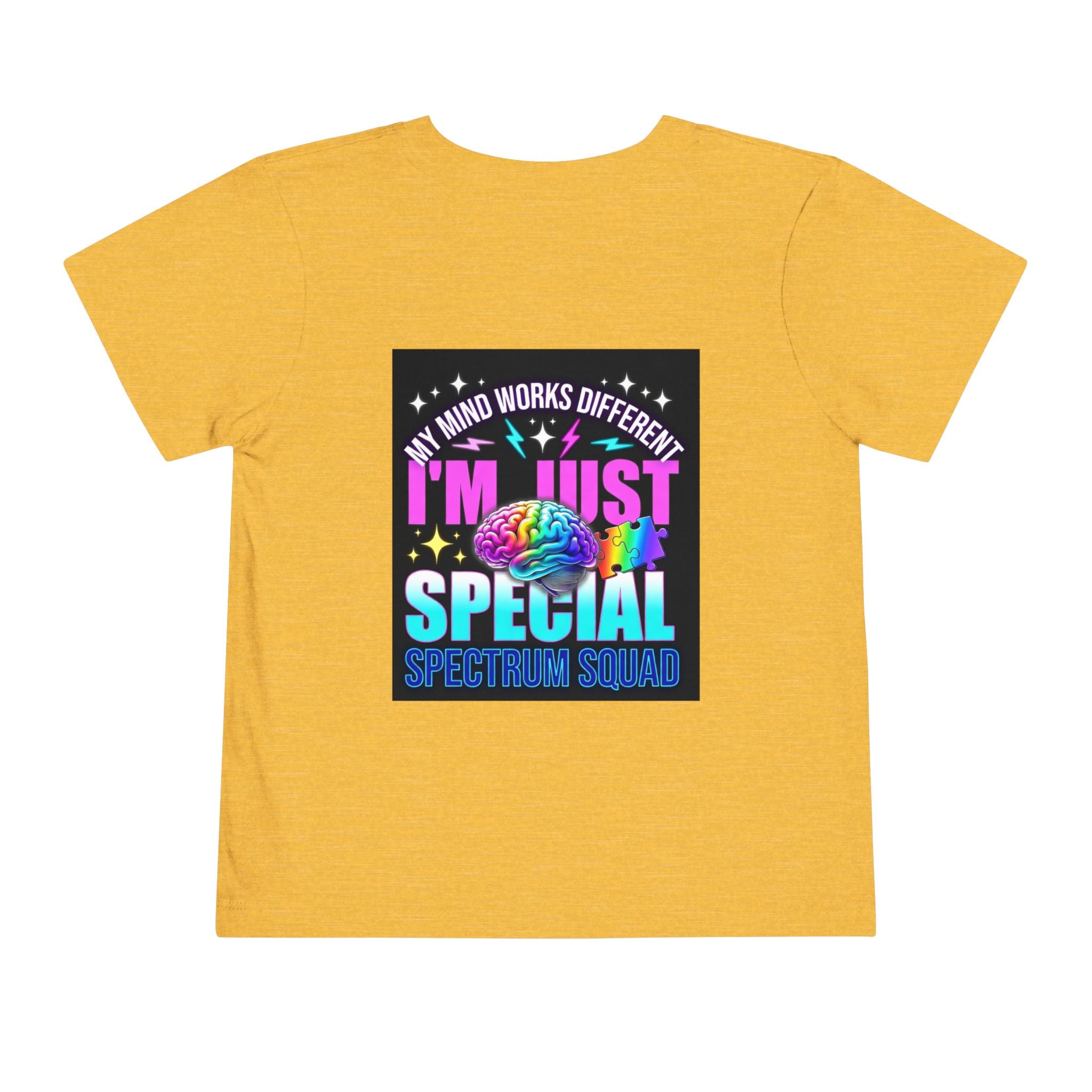 Toddler Tee — "My Mind Works Different" Autism Spectrum Pride Kids Shirt