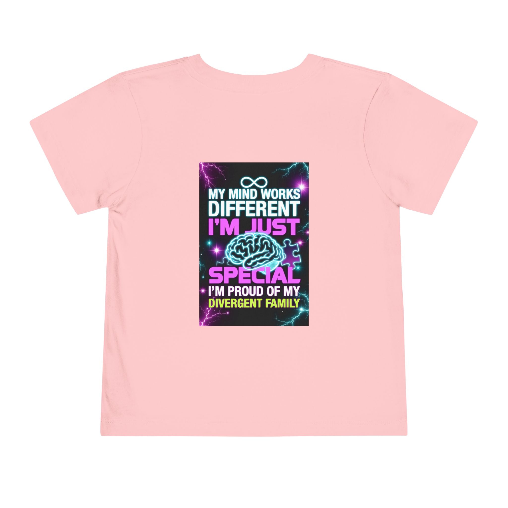 Toddler Tee — "My Mind Works Different, I’m Just Special" Autism Proud Kids Shirt