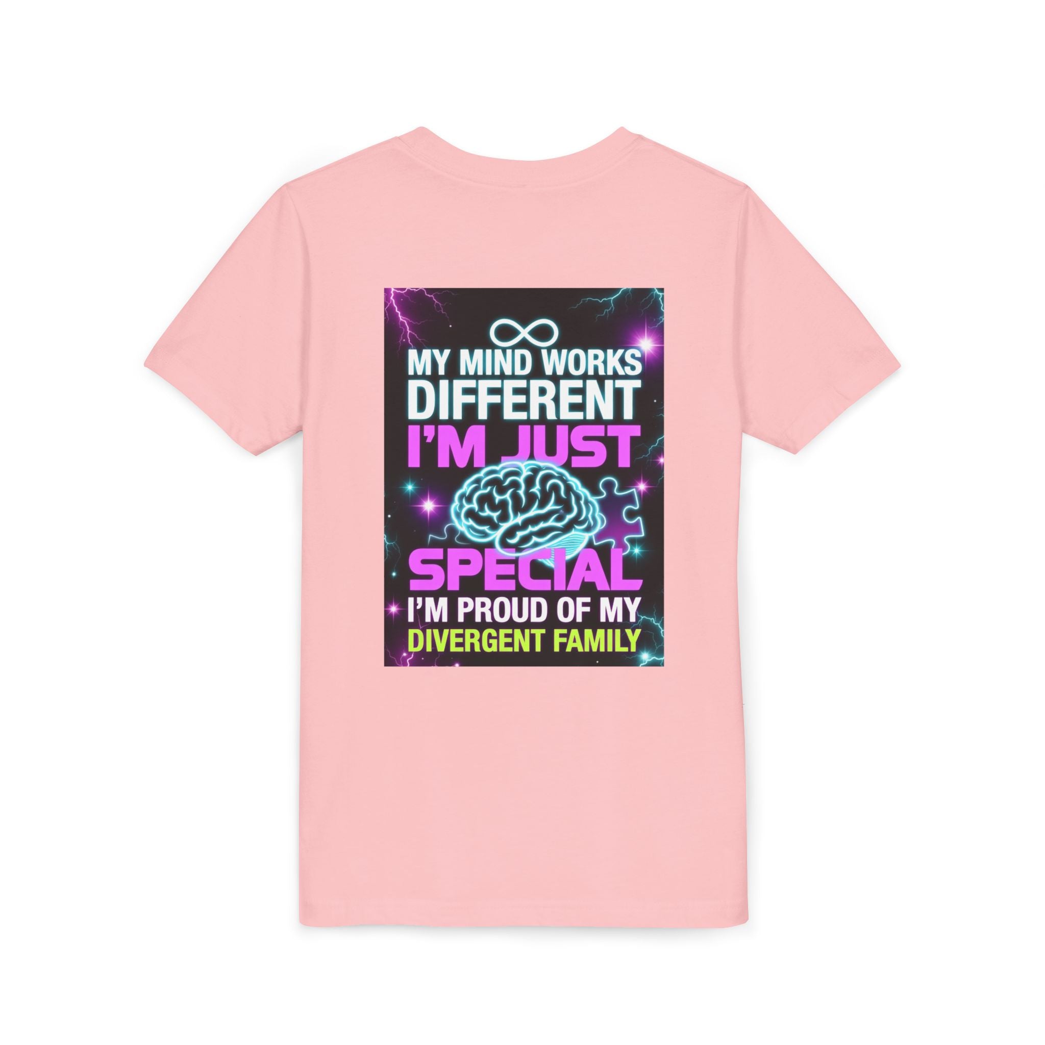 Youth Tee - "My Mind Works Different I'm Just Special" Divergent Family Pride