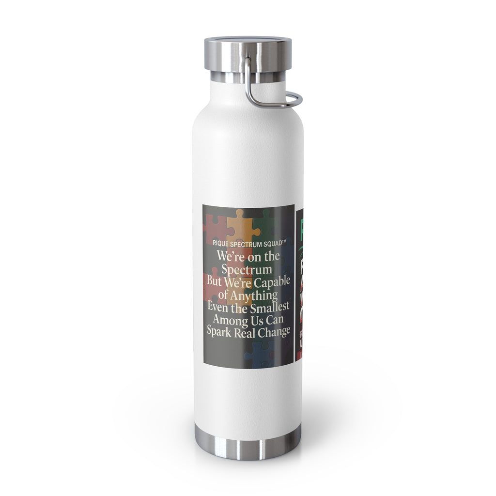 Autism Awareness 22oz Insulated Bottle — Rainbow Multi-Color Collection