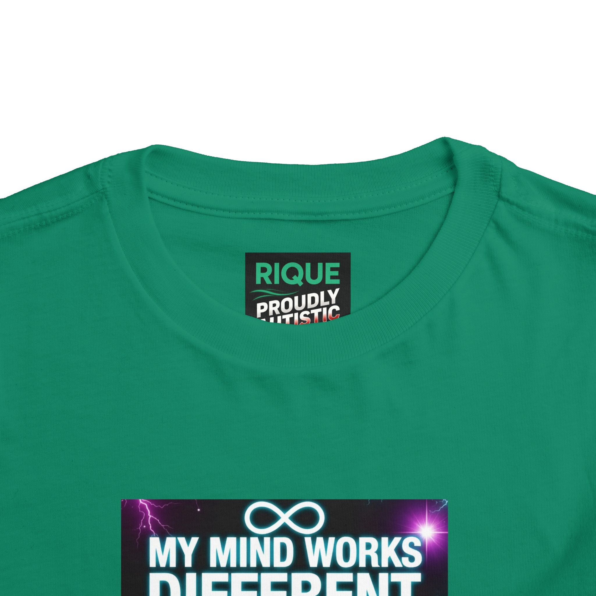 Toddler Tee — "My Mind Works Different I'm Just Special" Autism Pride Shirt