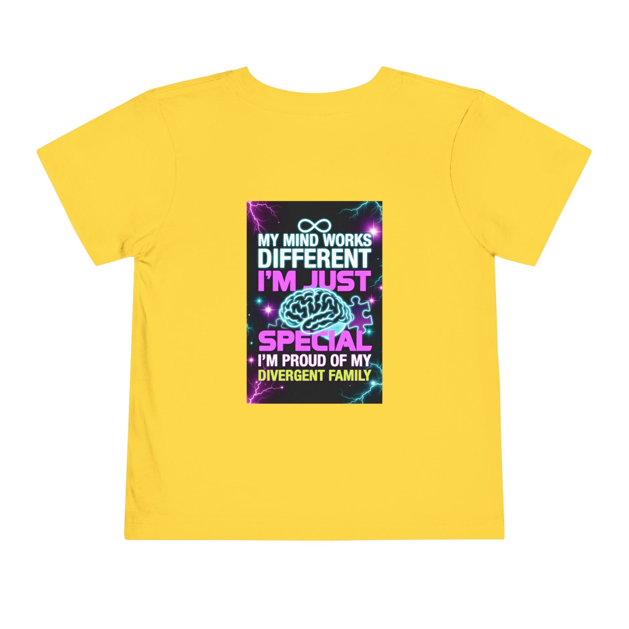 Toddler Tee — "My Mind Works Different, I’m Just Special" Autism Proud Kids Shirt