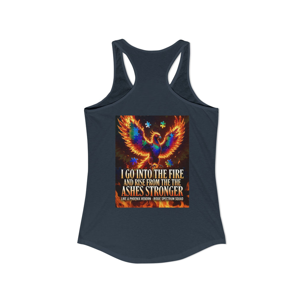 Spectrum Squad Women's Racerback Tank — Autism Pride Slim Fit Edition