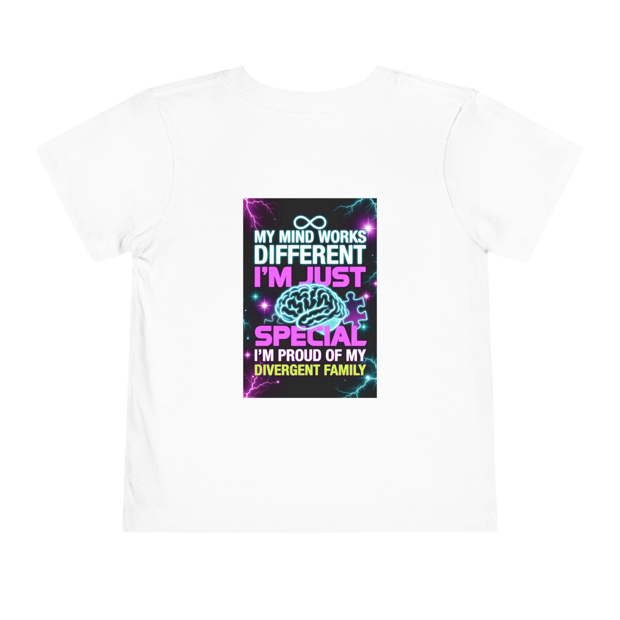 Toddler Tee — "My Mind Works Different, I’m Just Special" Autism Proud Kids Shirt