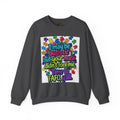 Autistic Pride Crewneck Sweatshirt — "I may be autistic but your mask didn't fool me" Colorful Puzzle Design