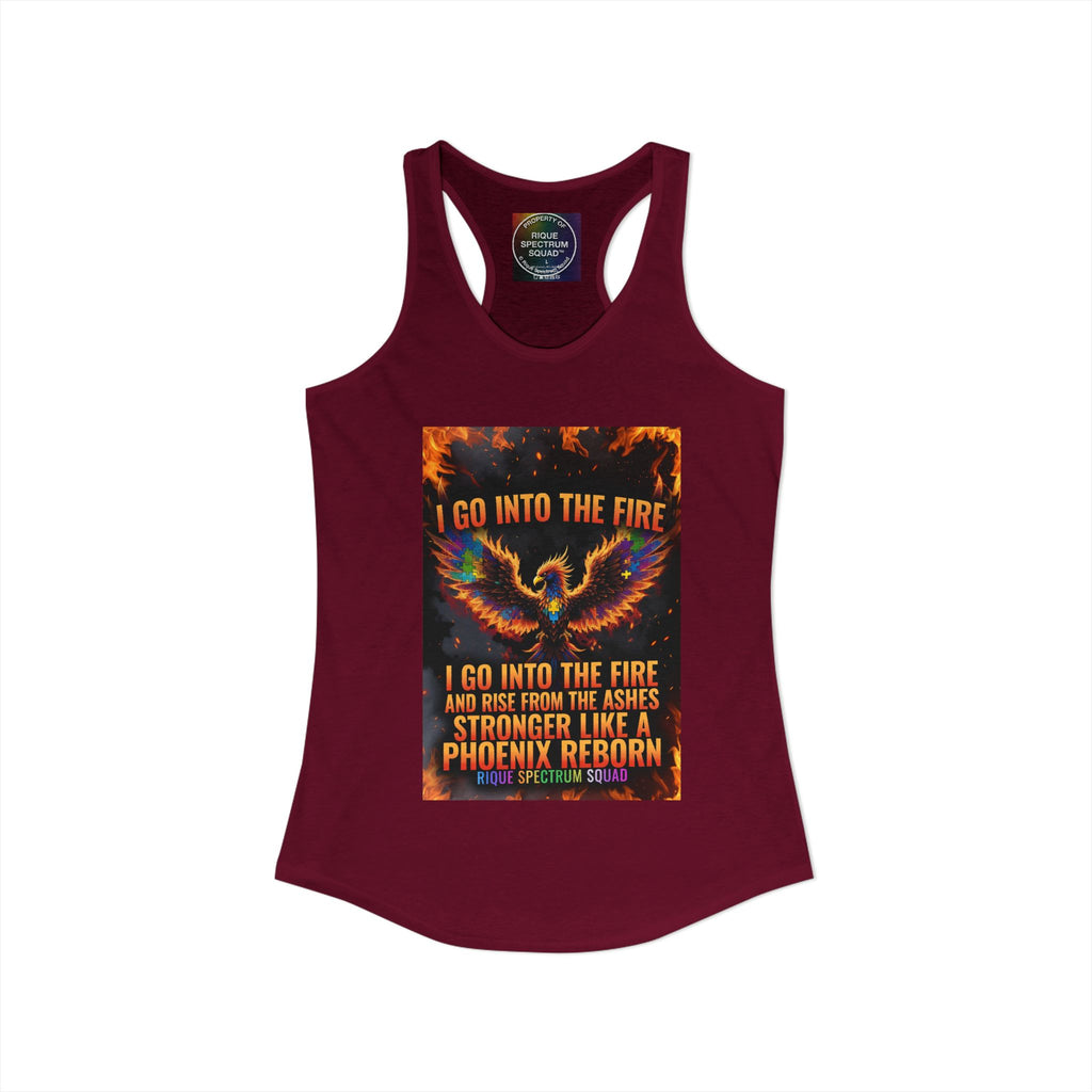 Spectrum Squad Women's Racerback Tank — Autism Pride Slim Fit Edition