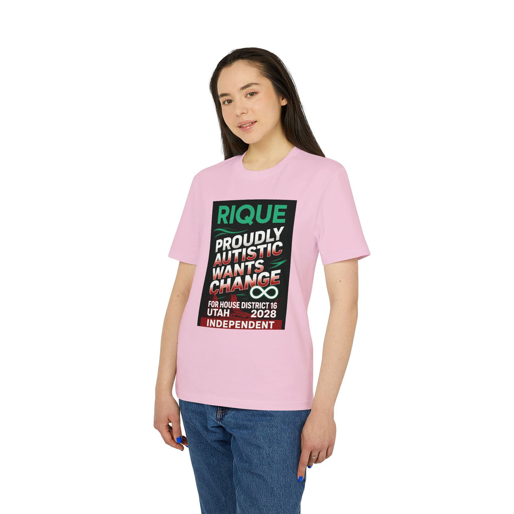 Proudly Autistic Campaign T-Shirt — Rique 2028 House District 16 Independent