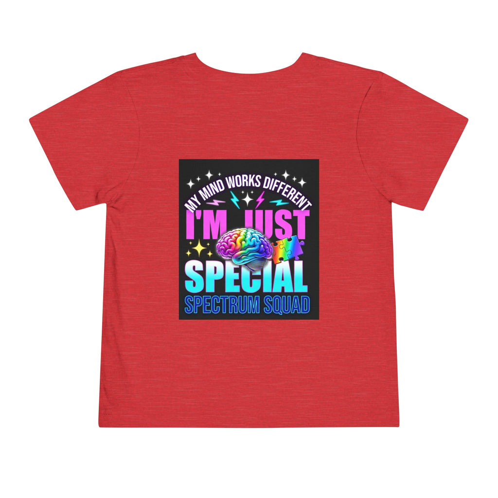 Toddler Tee — "My Mind Works Different" Autism Spectrum Pride Kids Shirt