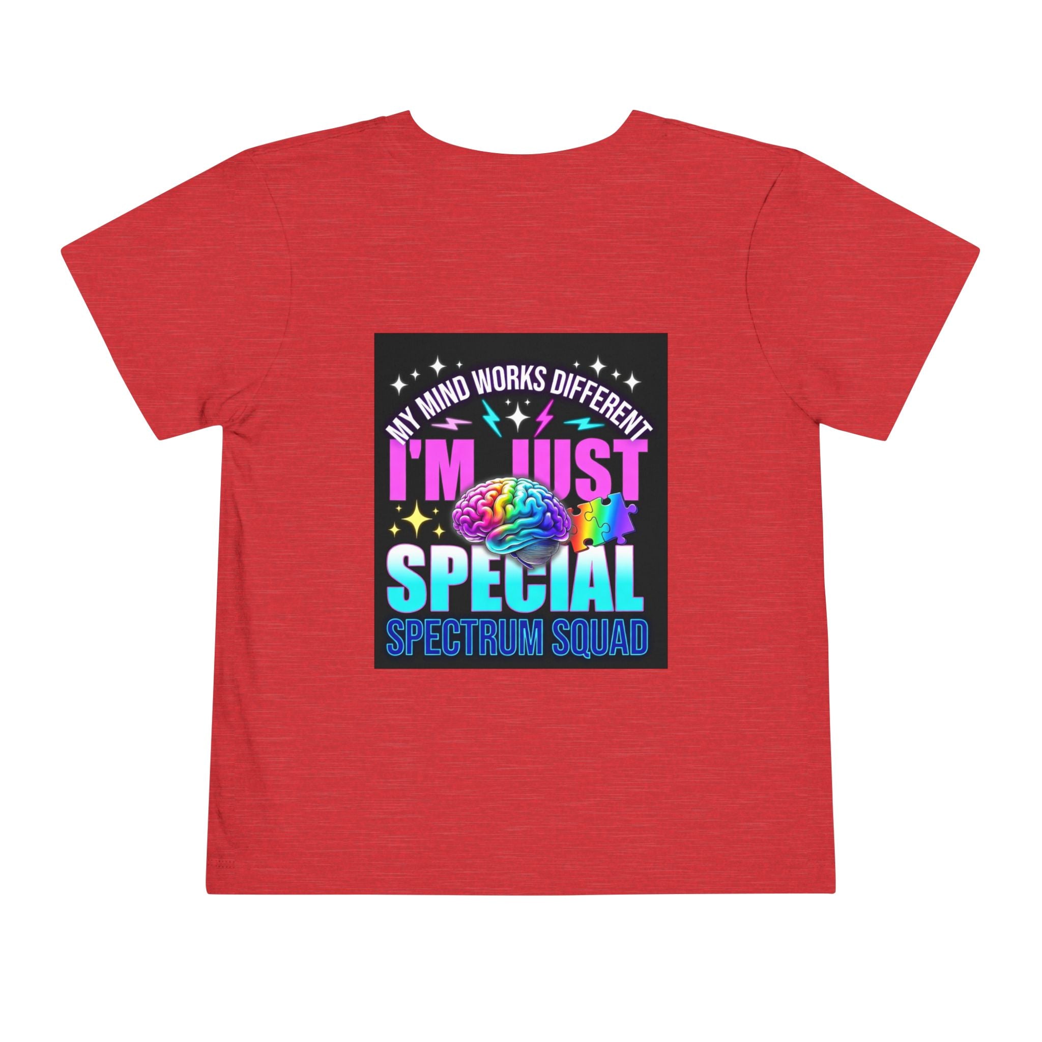 Toddler Tee — "My Mind Works Different" Autism Spectrum Pride Kids Shirt