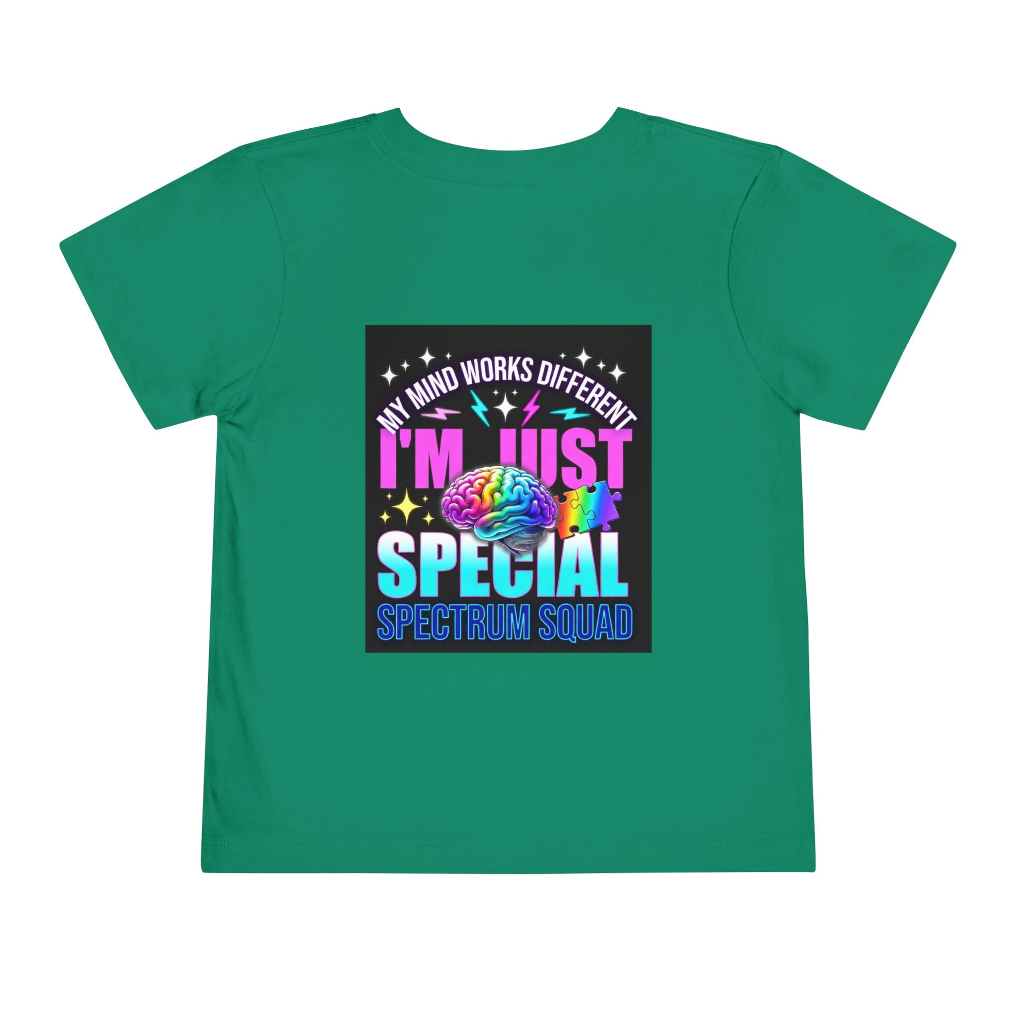 Toddler Tee — "My Mind Works Different" Autism Spectrum Pride Kids Shirt