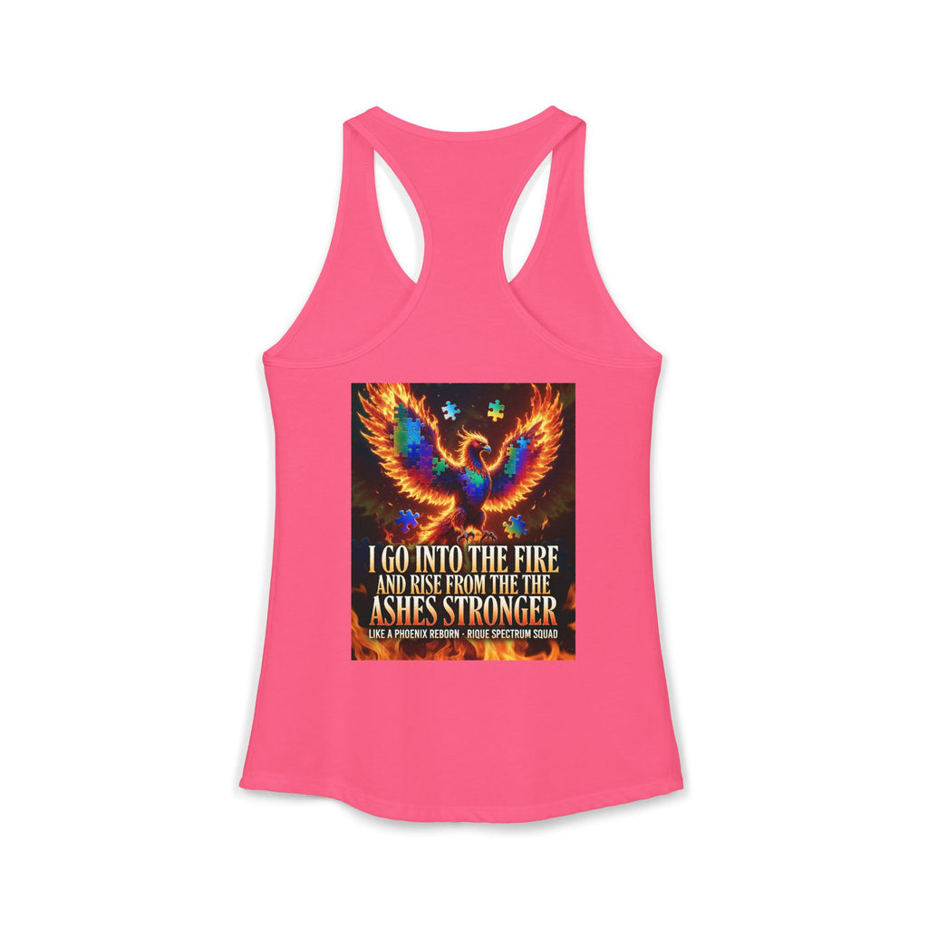 Spectrum Squad Women's Racerback Tank — Autism Pride Slim Fit Edition