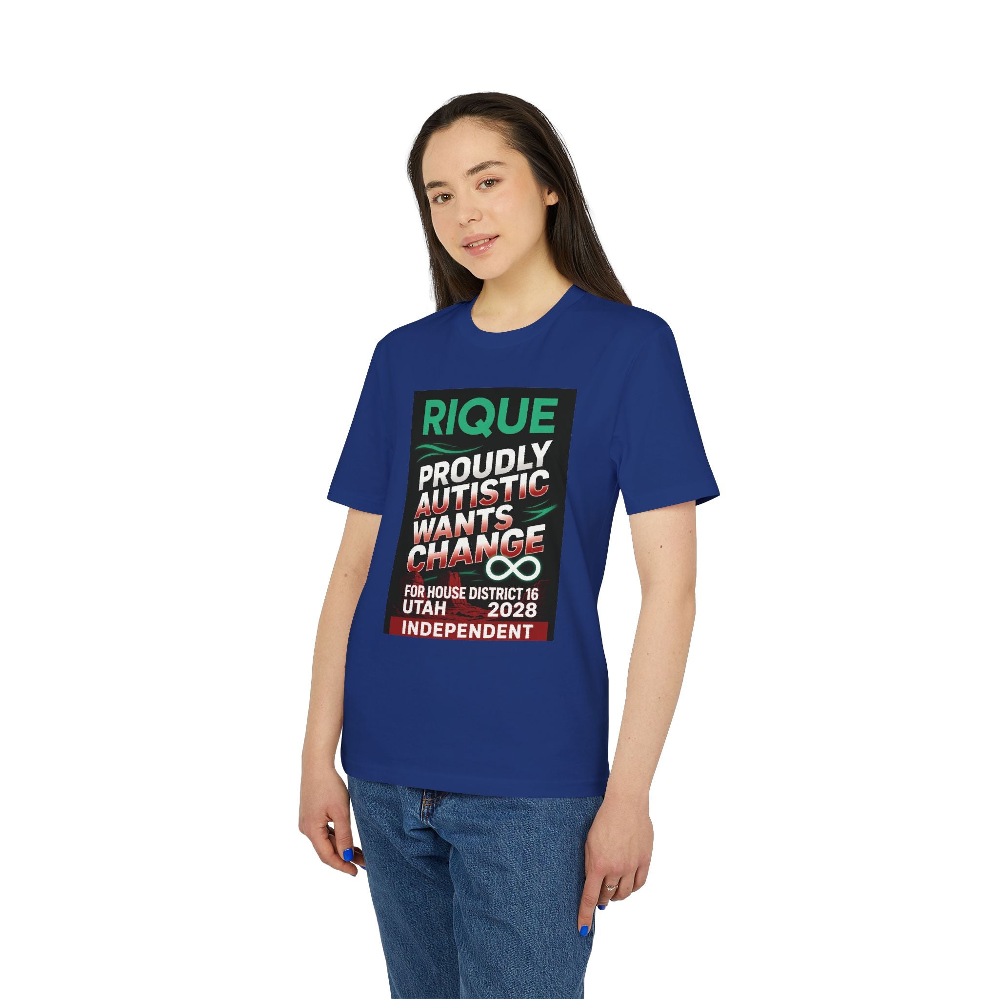 Proudly Autistic Campaign T-Shirt — Rique 2028 House District 16 Independent