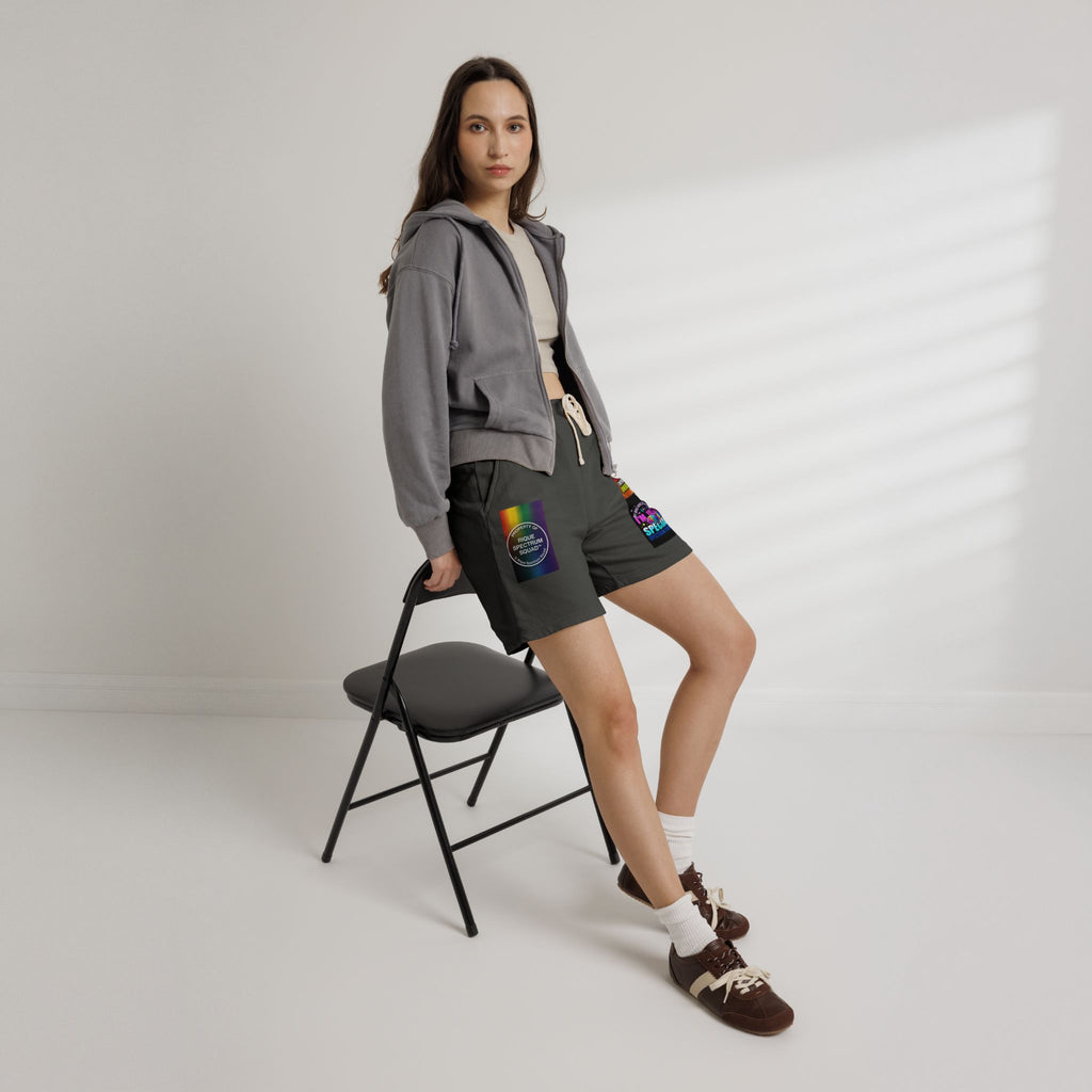 Pride Graphic Sweat Shorts — "I'm Just Special" & Rainbow Spectrum Patch