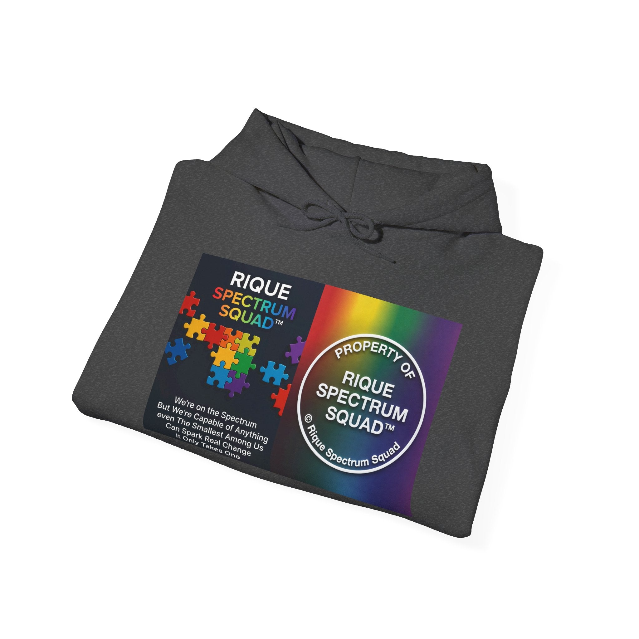 Spectrum Squad Hoodie — Riques Collective Minds Rainbow Logo Sweatshirt