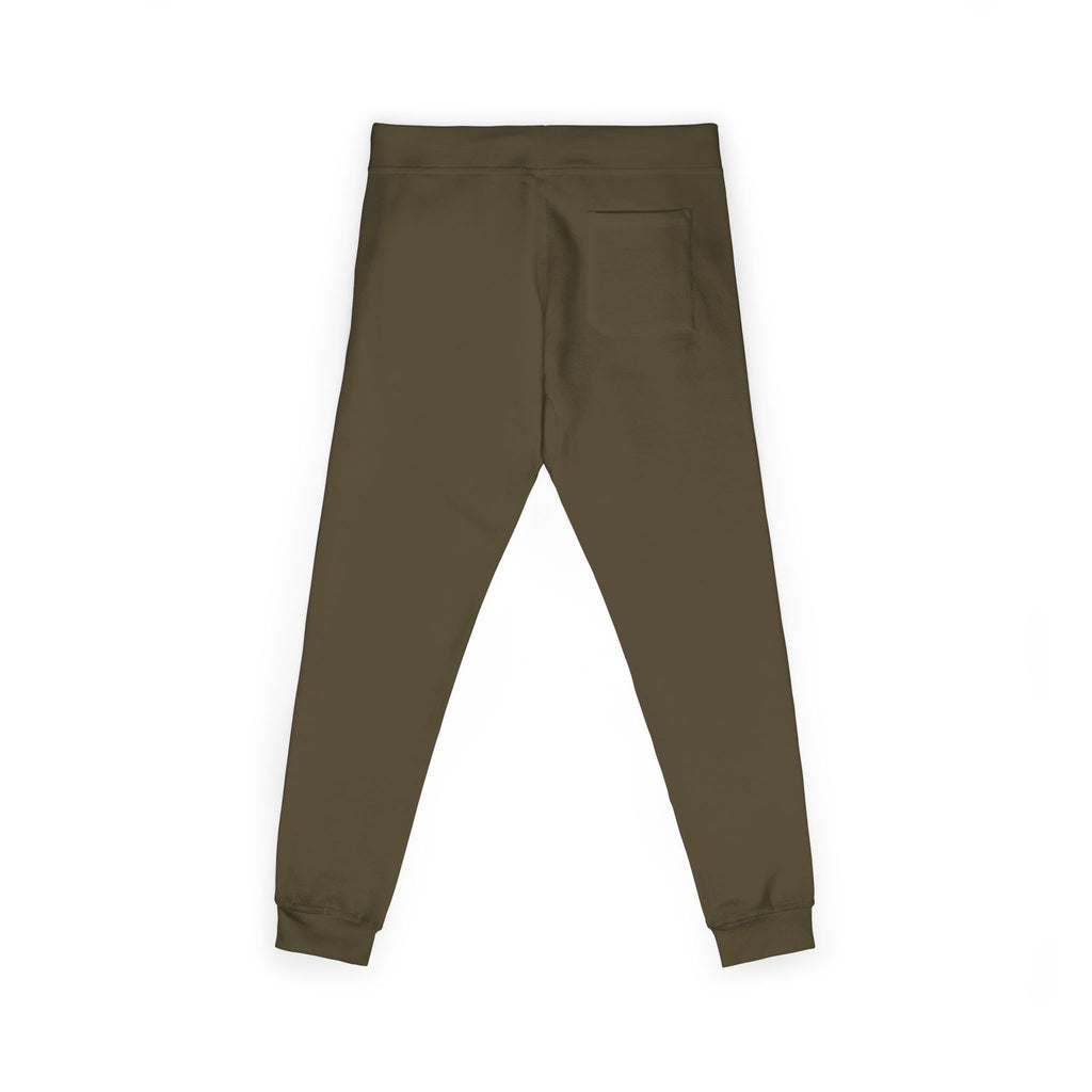Embroidered Colorblock QR Joggers — Casual Fleece Sweatpants
