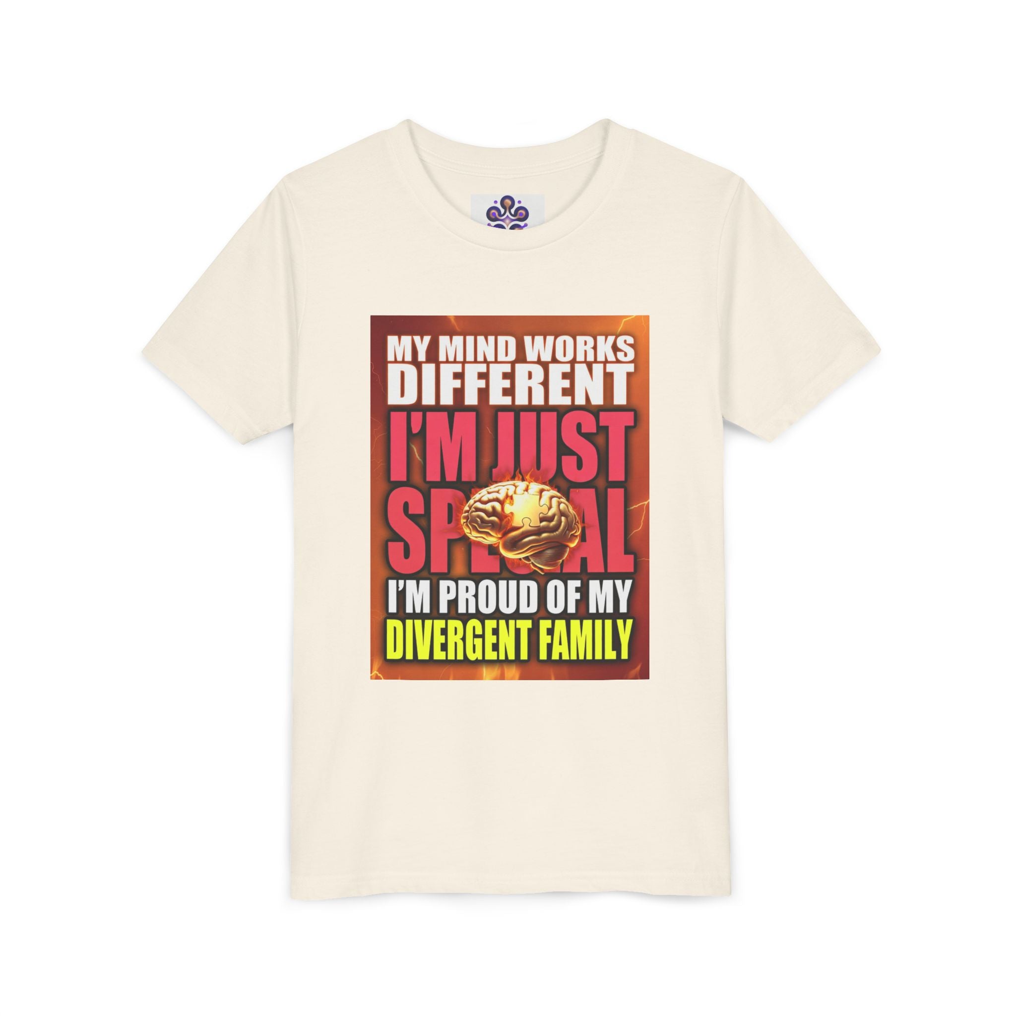 Youth Tee - "My Mind Works Different I'm Just Special" Divergent Family Pride