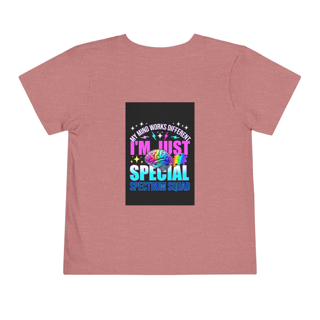 Toddler Tee — "My Mind Works Different I'm Just Special" Autism Pride Shirt