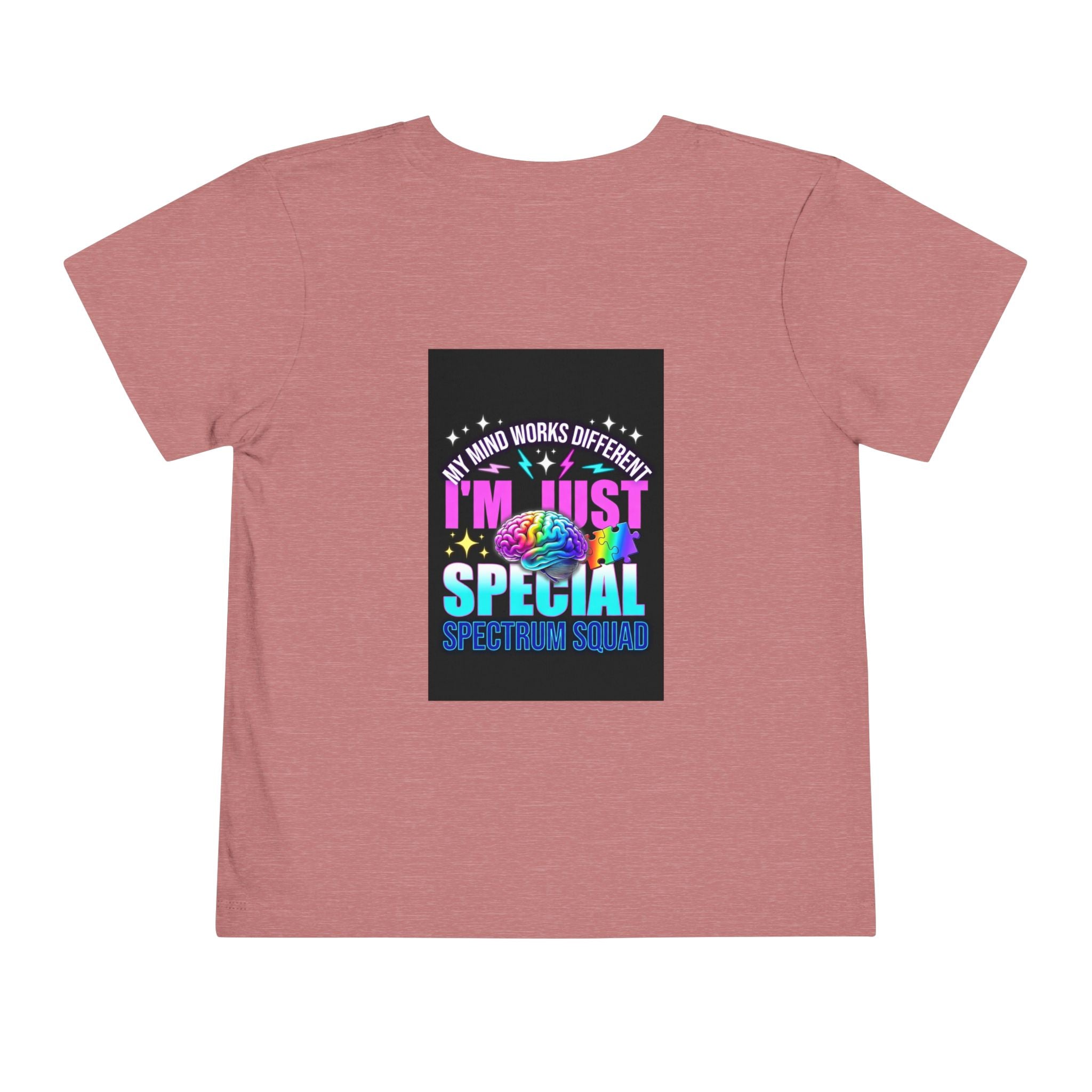 Toddler Tee — "My Mind Works Different I'm Just Special" Autism Pride Shirt