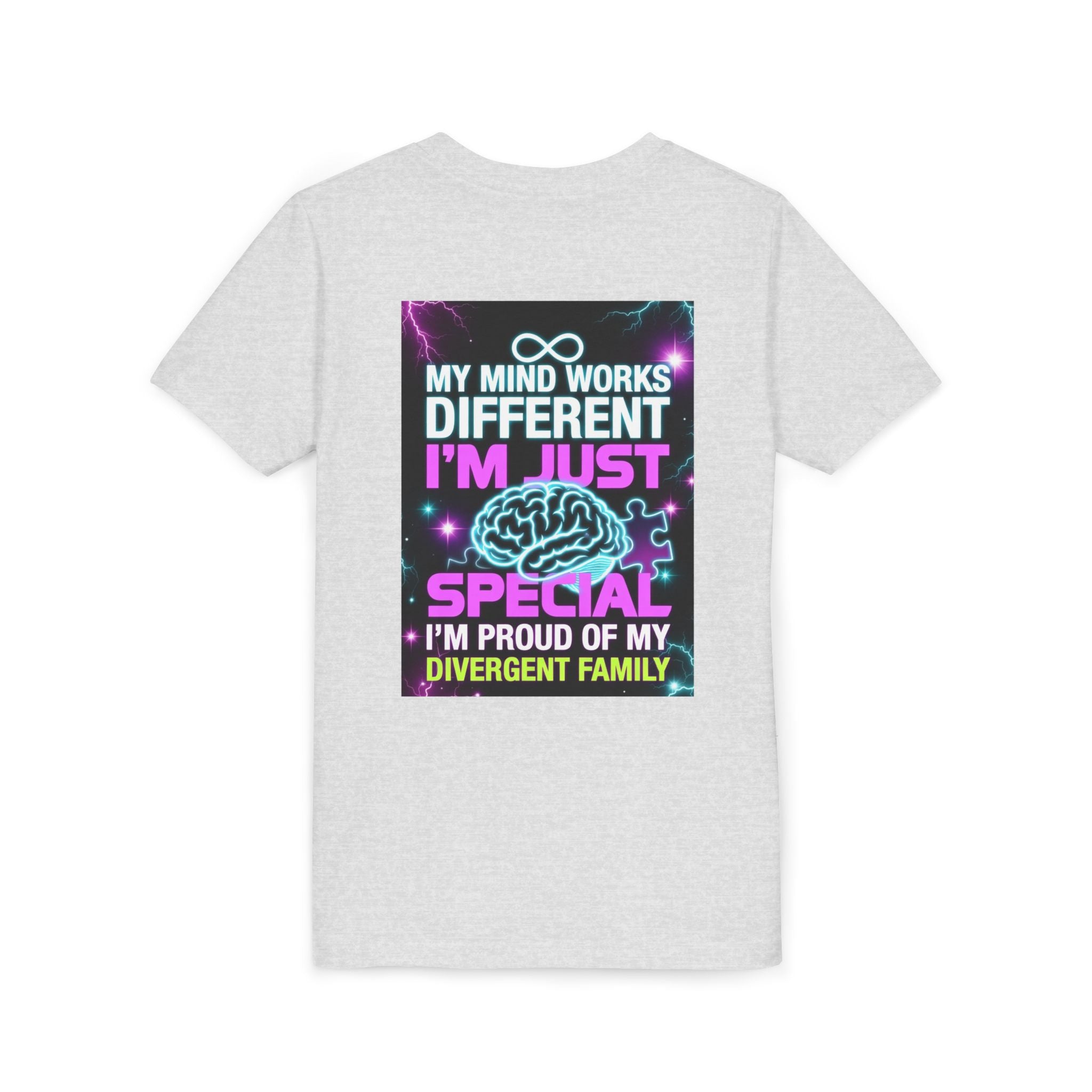 Youth Tee - "My Mind Works Different I'm Just Special" Divergent Family Pride