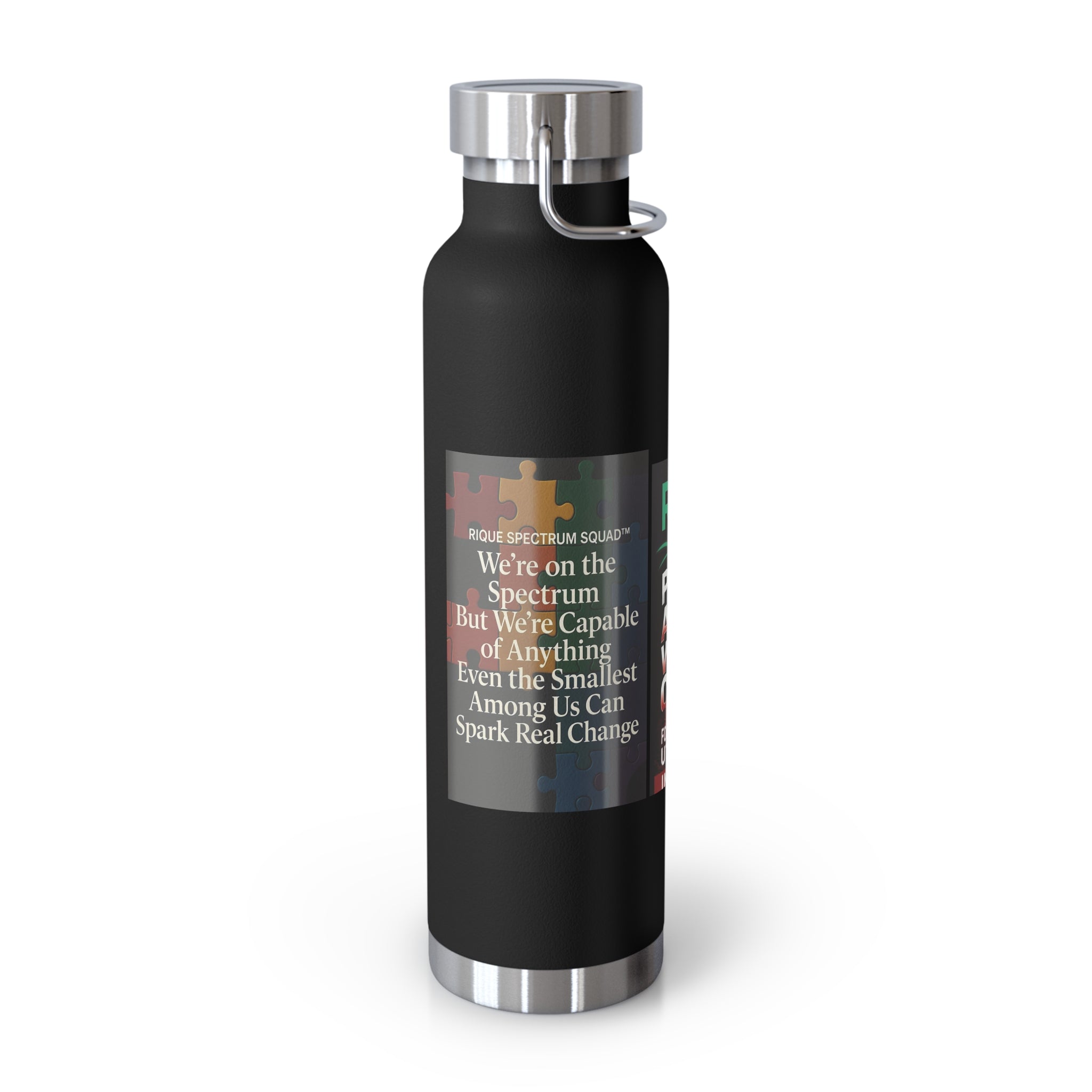Autism Awareness 22oz Insulated Bottle — Rainbow Multi-Color Collection