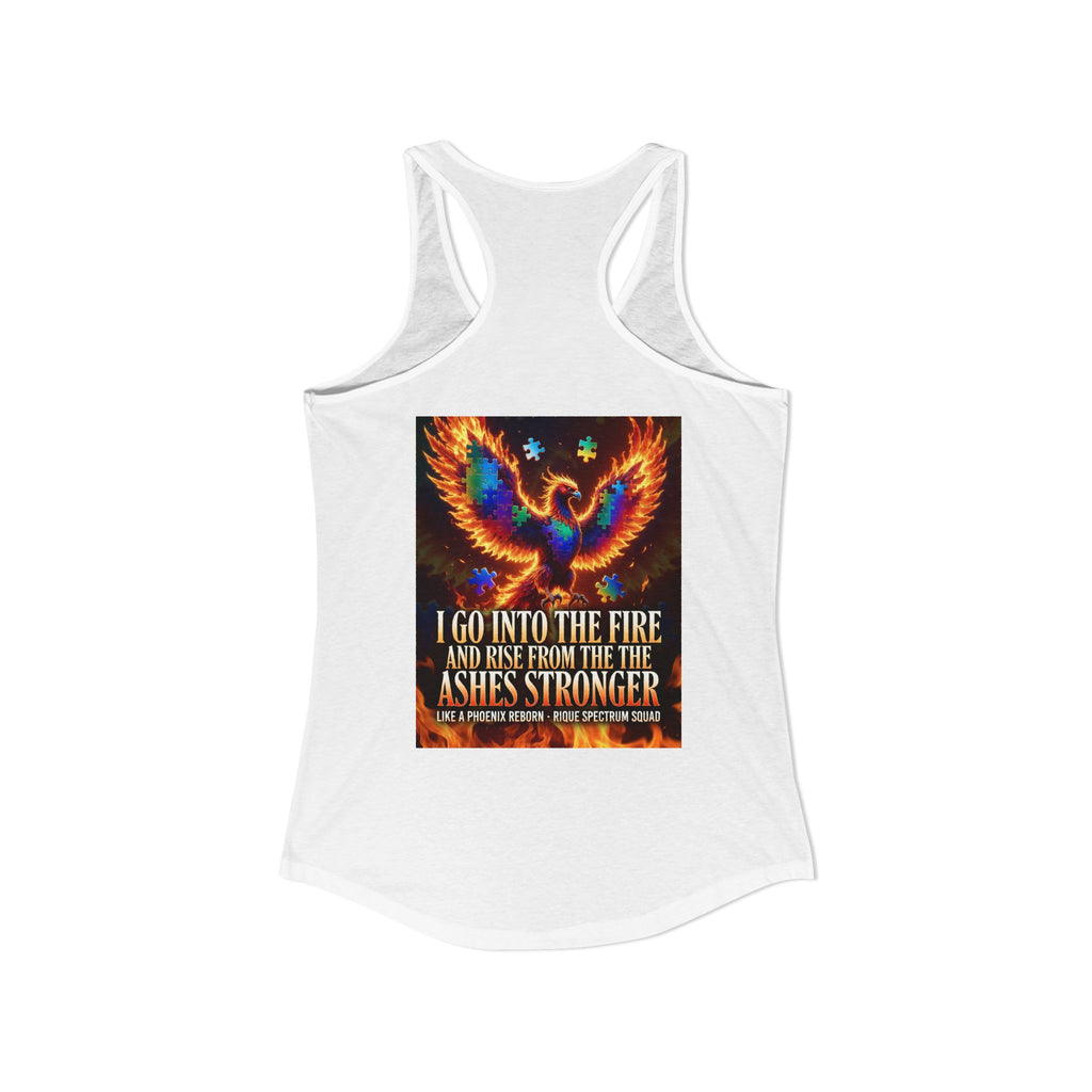 Spectrum Squad Women's Racerback Tank — Autism Pride Slim Fit Edition