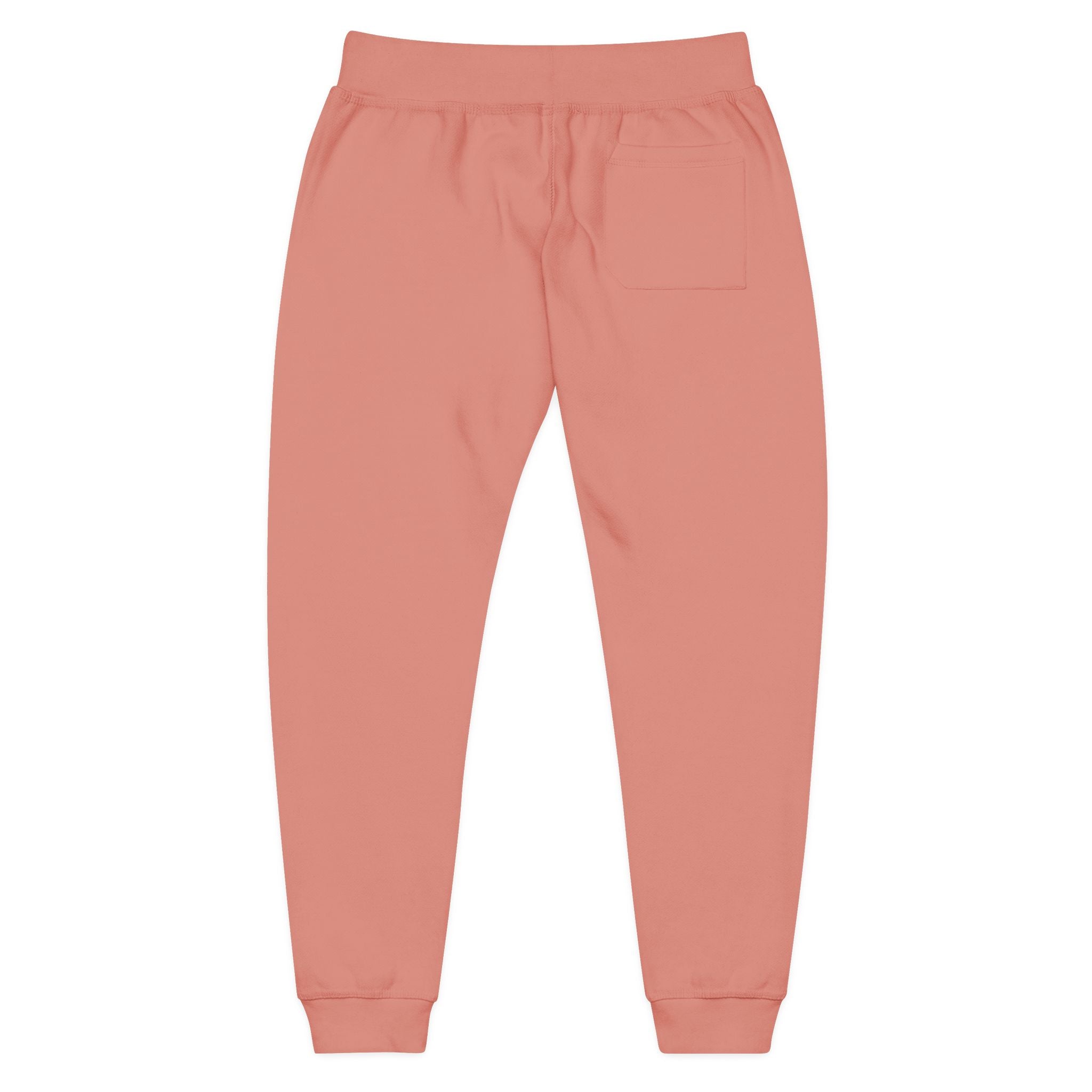 Embroidered Colorblock QR Joggers — Casual Fleece Sweatpants