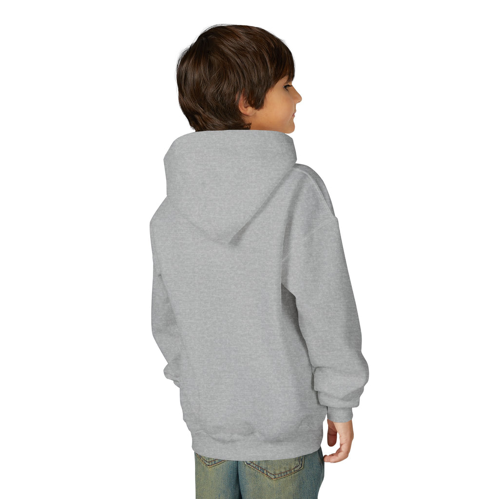Youth Hoodie — 'Stay Wild, Be Brave' Heart Flame Graphic