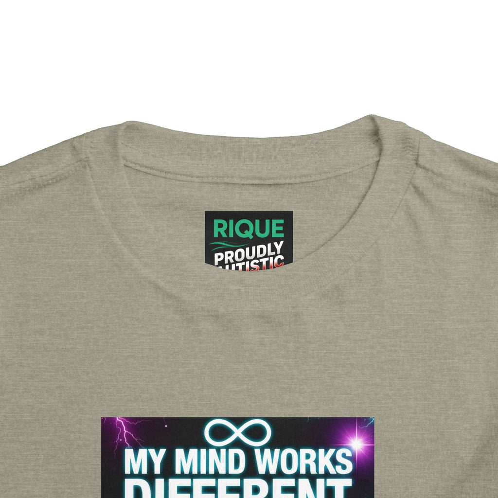 Toddler Tee — "My Mind Works Different I'm Just Special" Autism Pride Shirt
